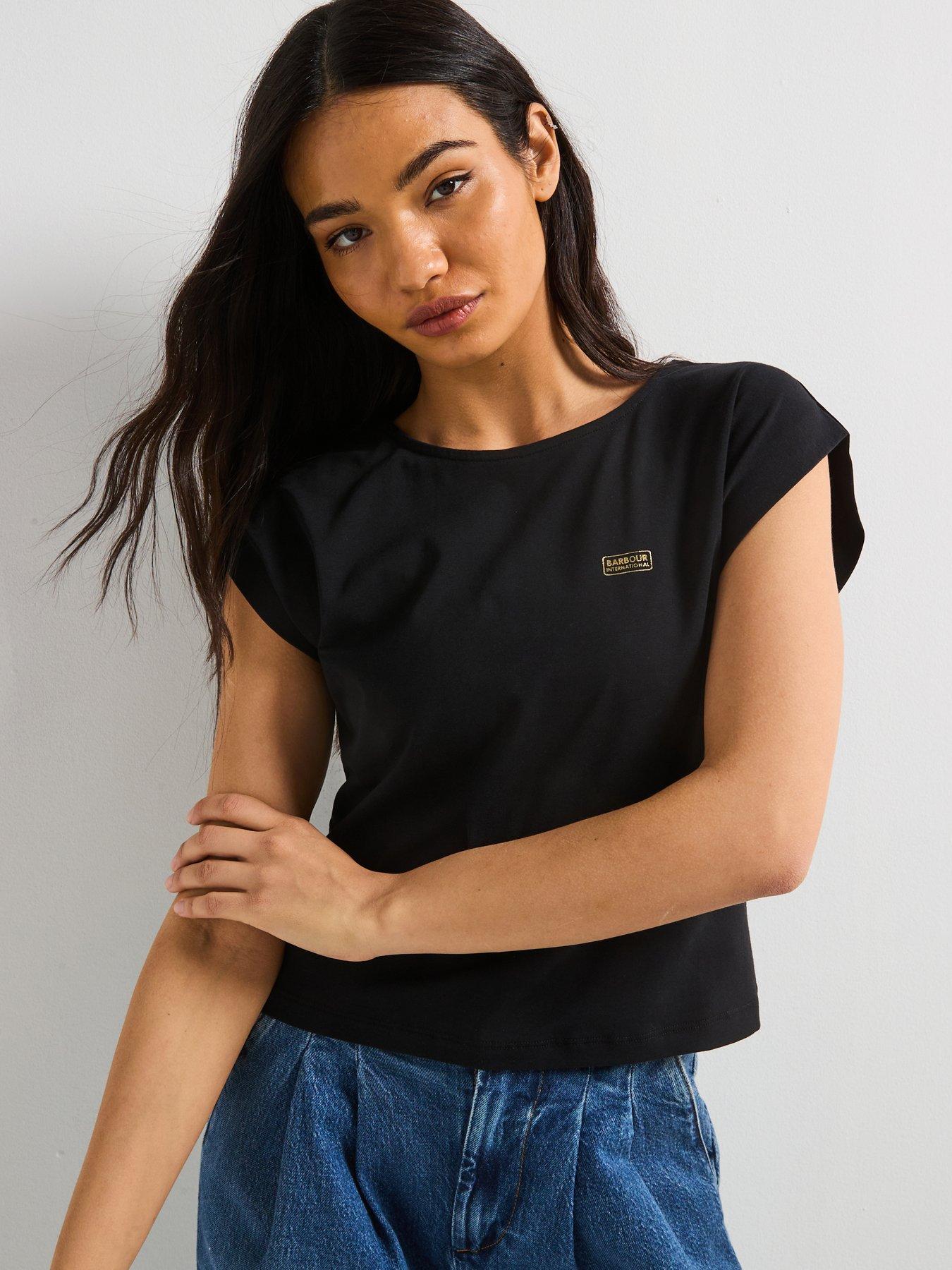 Image 1 of 6 of Barbour International Natalia Top - Black