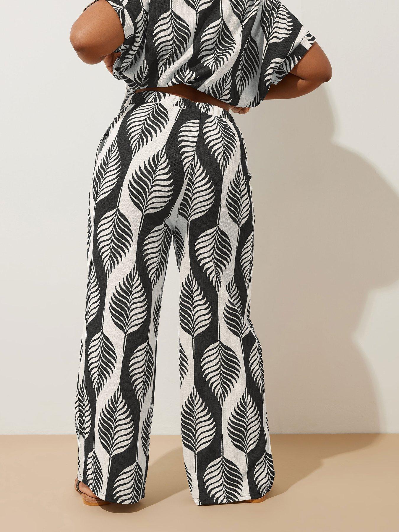 yours-curve-textured-wide-leg-trouserstillFront