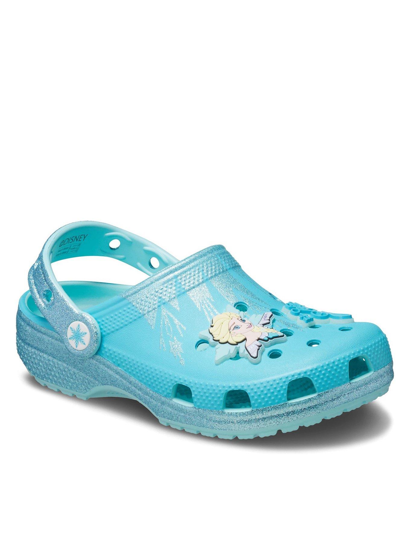 Image 1 of 6 of Crocs Kids Frozen Elsa Classic Croc - Blue