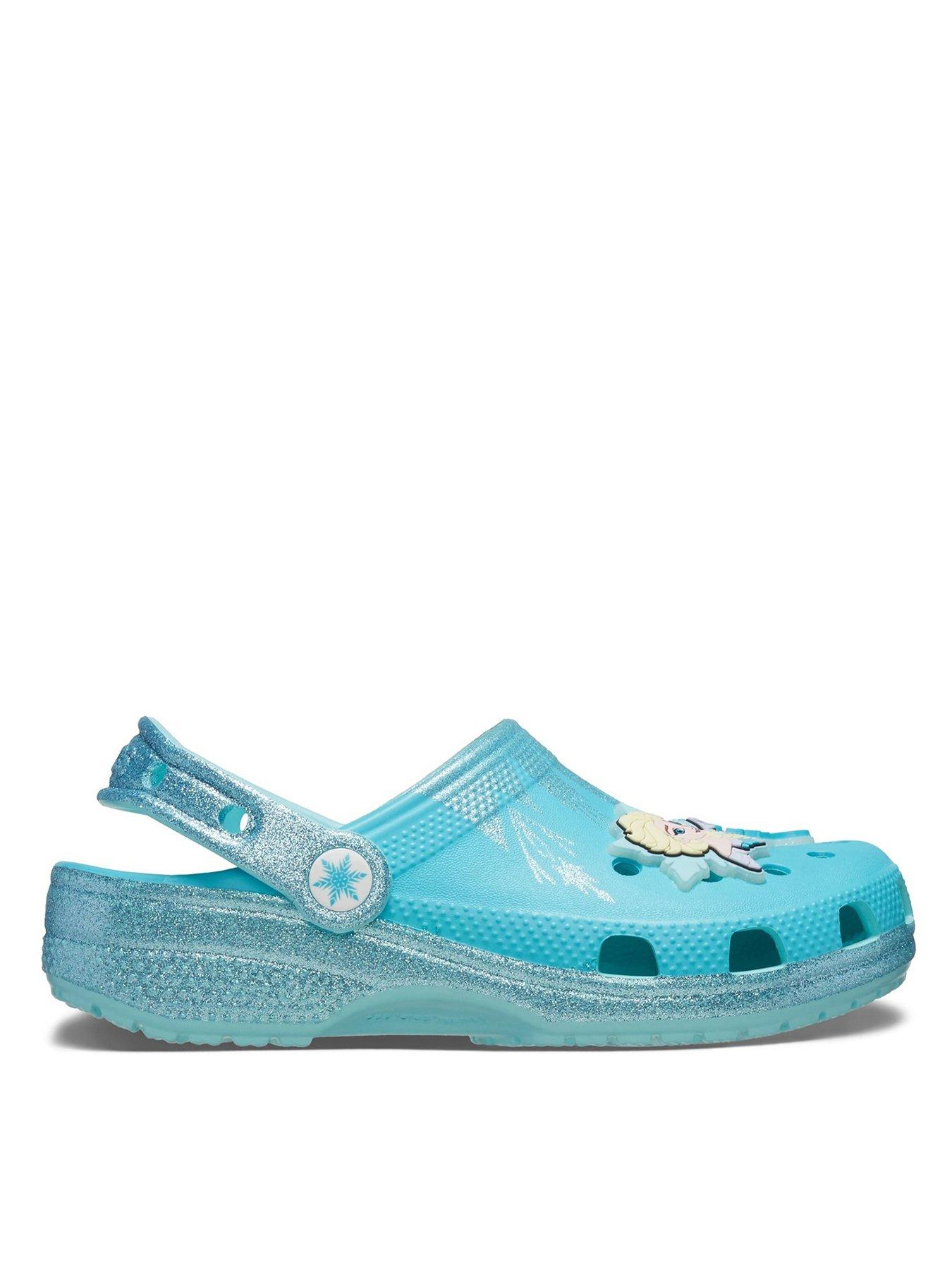 Image 2 of 6 of Crocs Kids Frozen Elsa Classic Croc - Blue