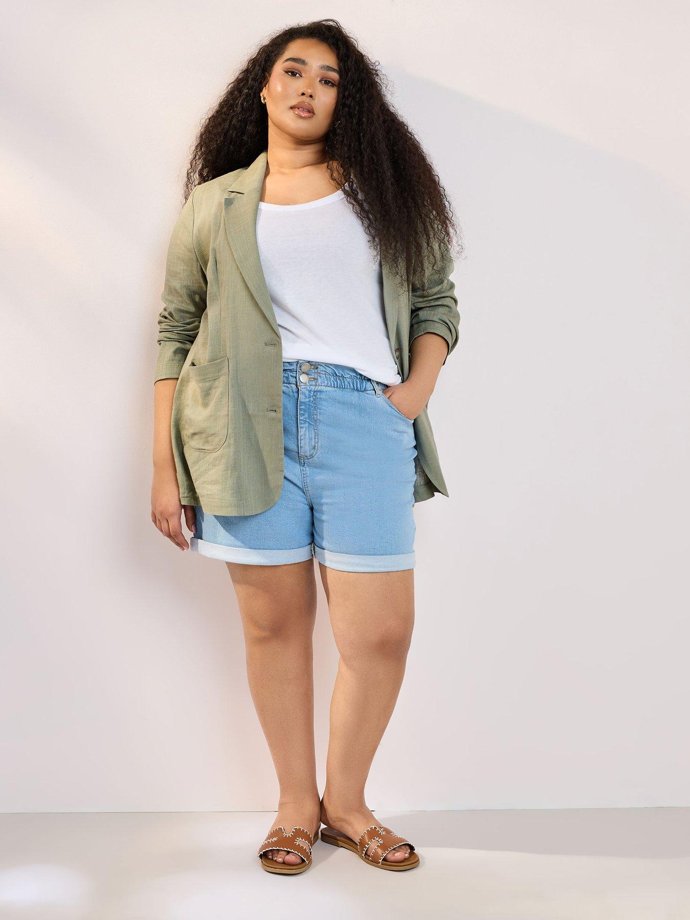yours-curve-relaxed-unlined-blazer-greenback