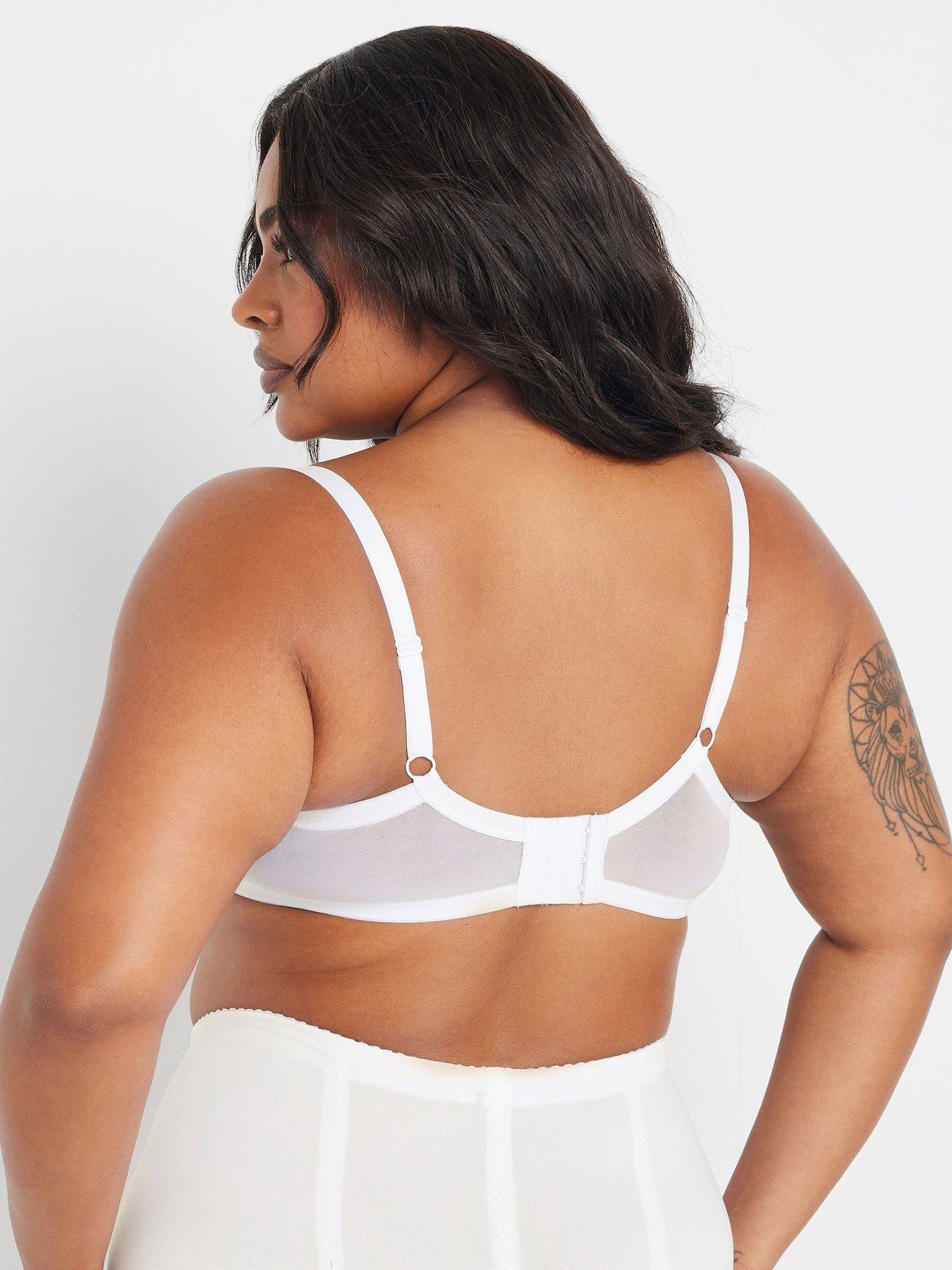 Image 2 of 4 of Yours Curve 2 Pack Molly Underwired Bra - Black/White
