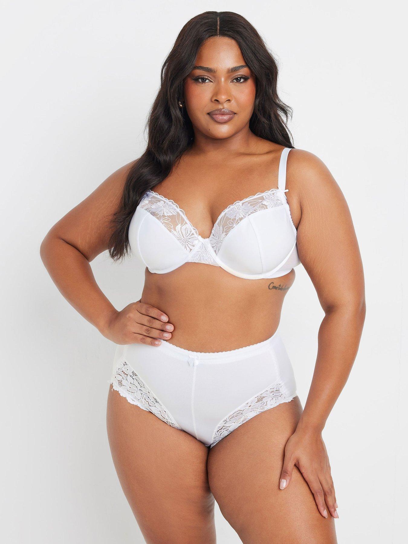 Image 3 of 4 of Yours Curve 2 Pack Molly Underwired Bra - Black/White