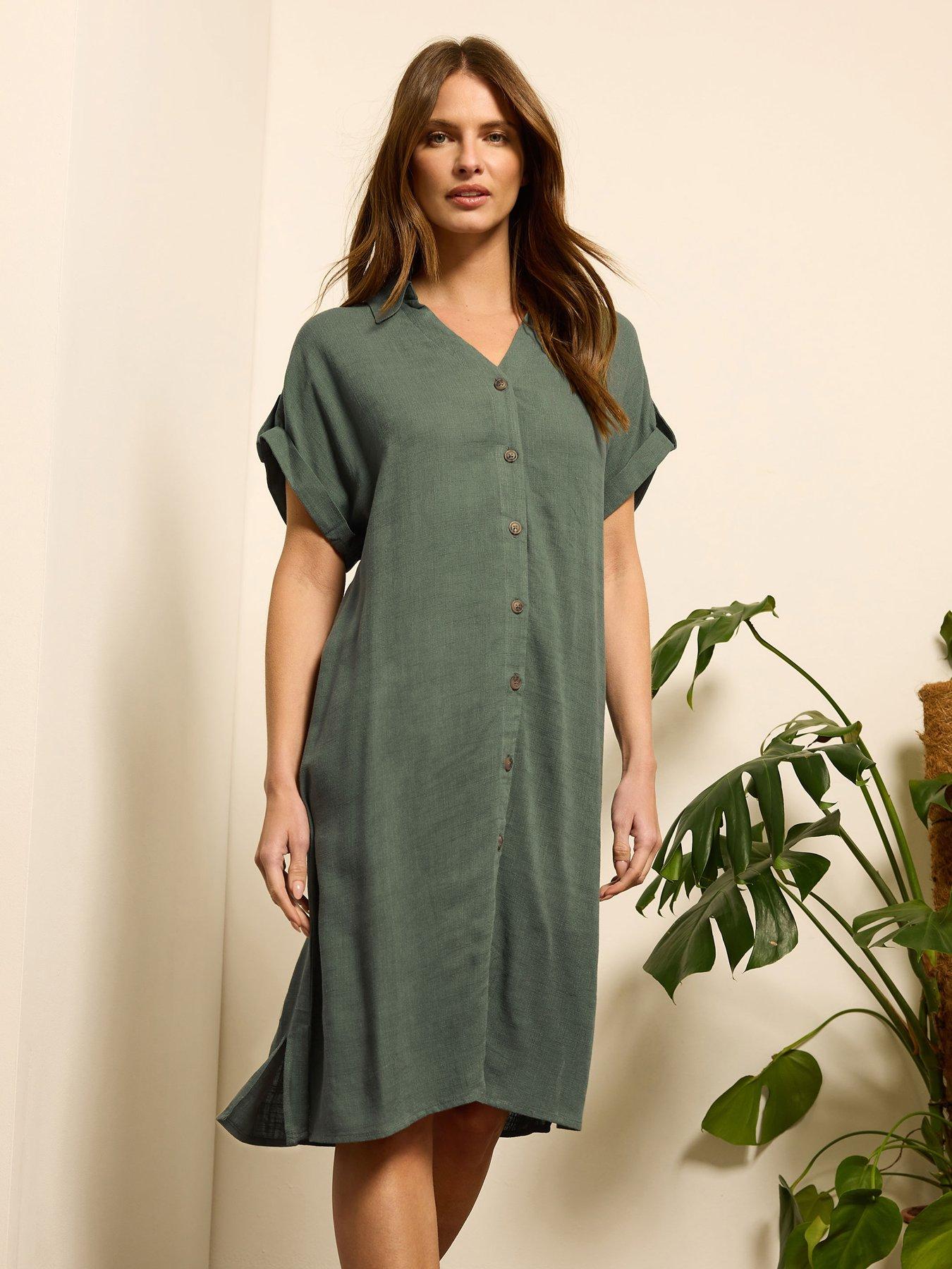 Image of M&Co Relaxed Shirt Dress
