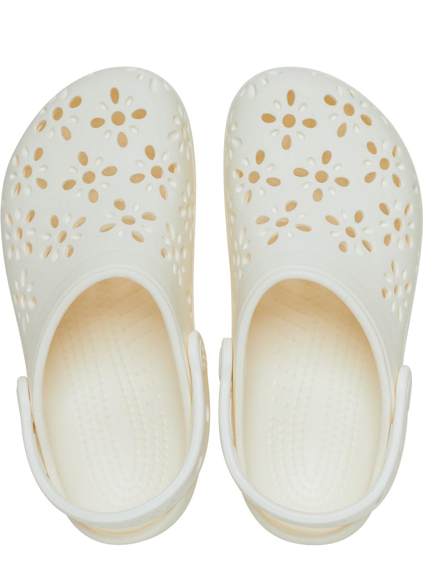 Image 4 of 6 of Crocs Classic Floral Cut Out Kids