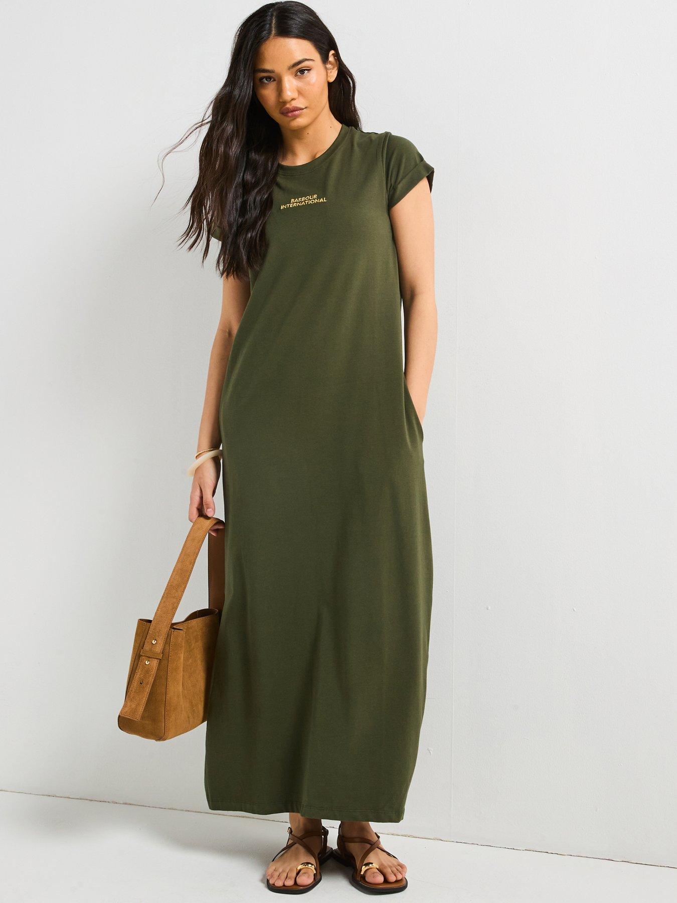 Barbour International Palma Maxi Dress - Green