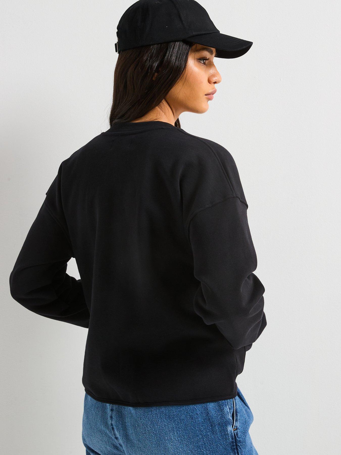 Image 2 of 5 of Barbour International Clara Sweat Bomber Jacket - Black