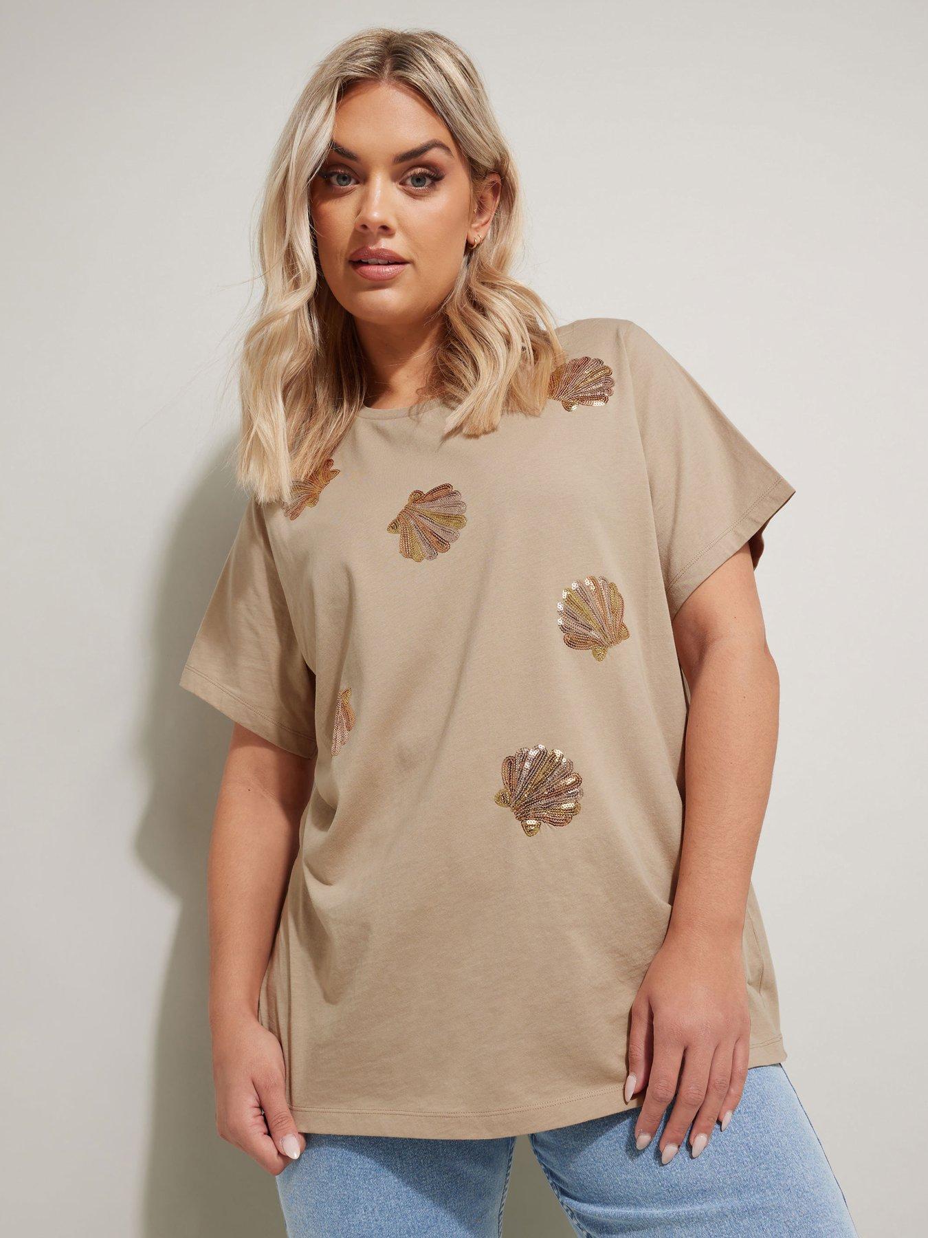 yours-curve-sequin-shell-t-shirt-naturalfront