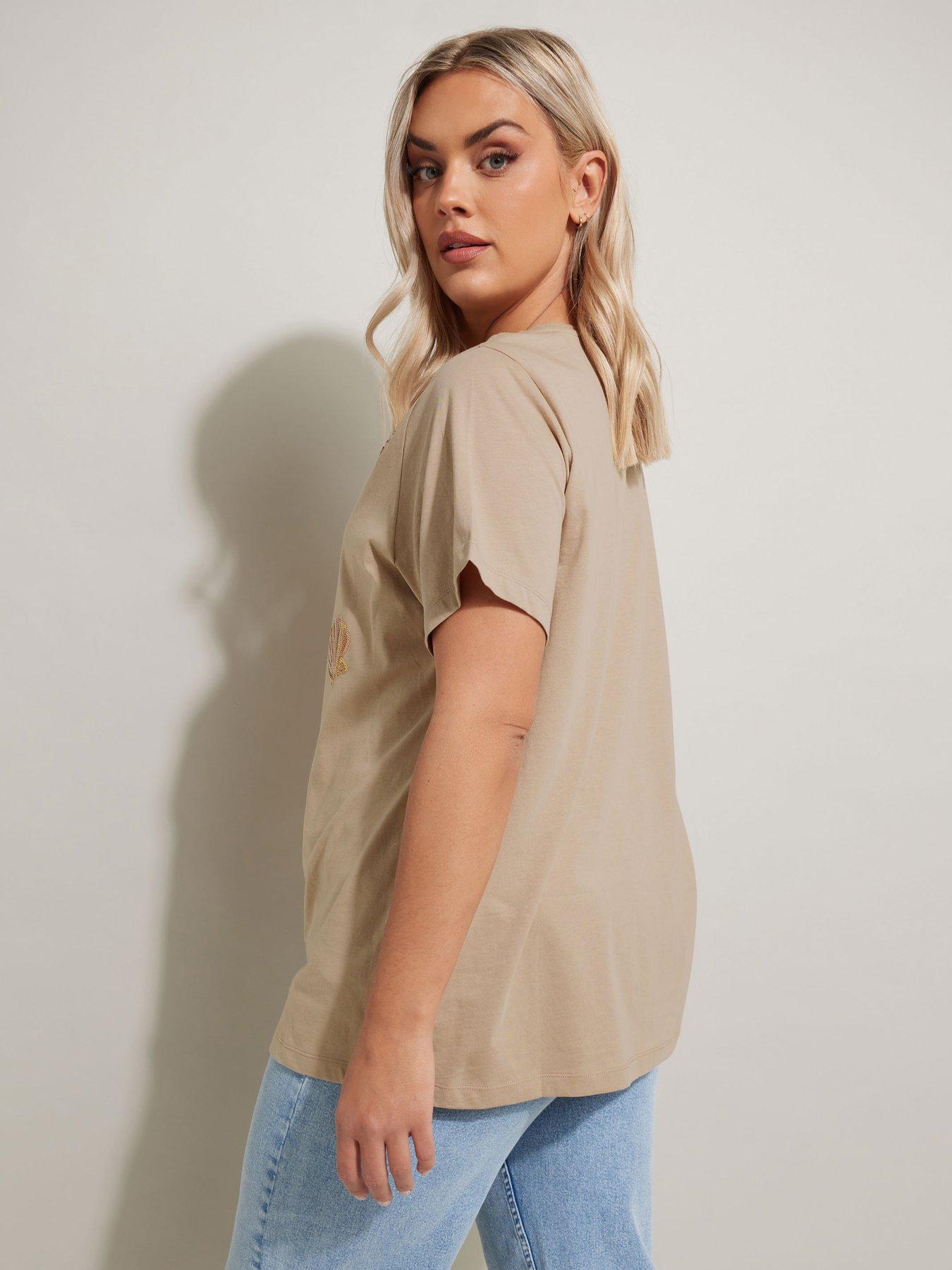 yours-curve-sequin-shell-t-shirt-naturalstillFront