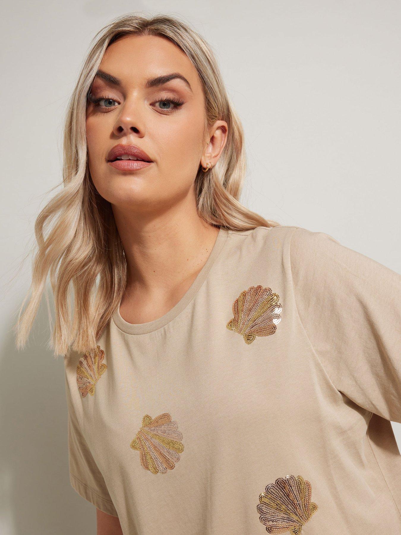 yours-curve-sequin-shell-t-shirt-naturaloutfit