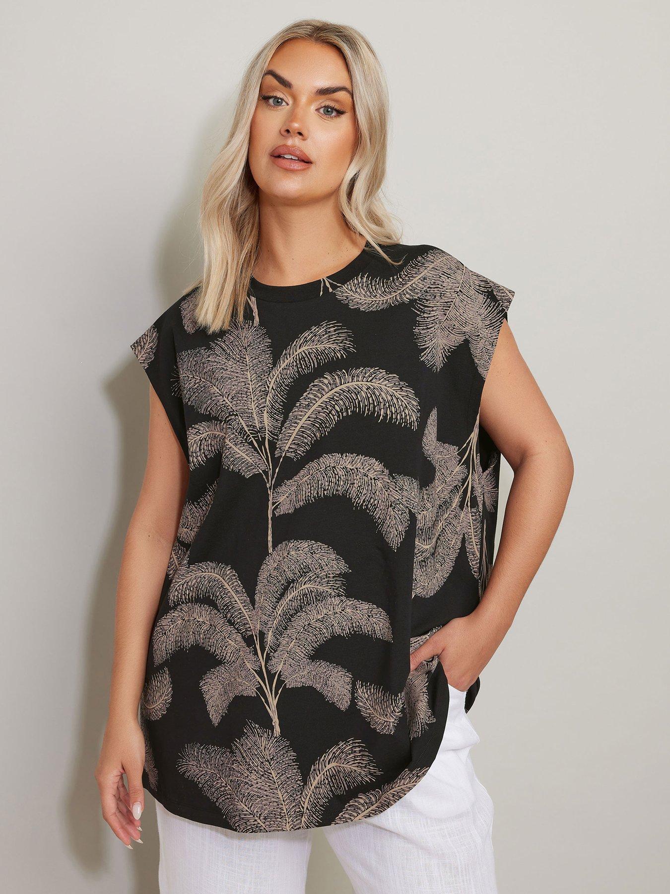 Image of Yours Curve Oversized Boxy Vest - Black
