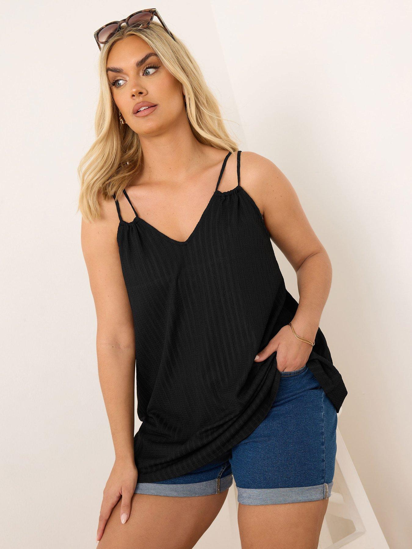 Image 1 of 4 of Yours Curve Double Strap Cami Top
