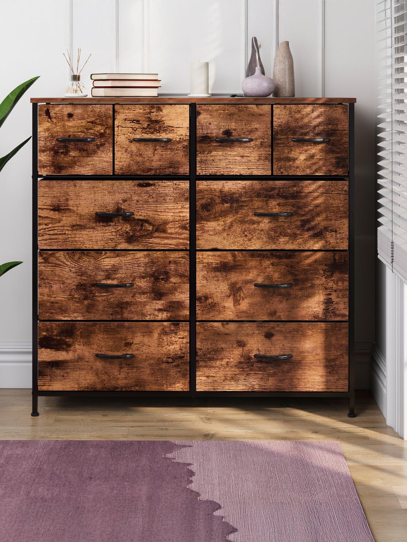 Vida Designs Chorley 10 Drawer Fabric Chest