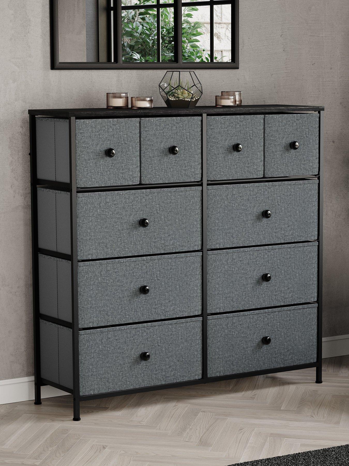 Vida Designs Chorley 10 Drawer Fabric Chest