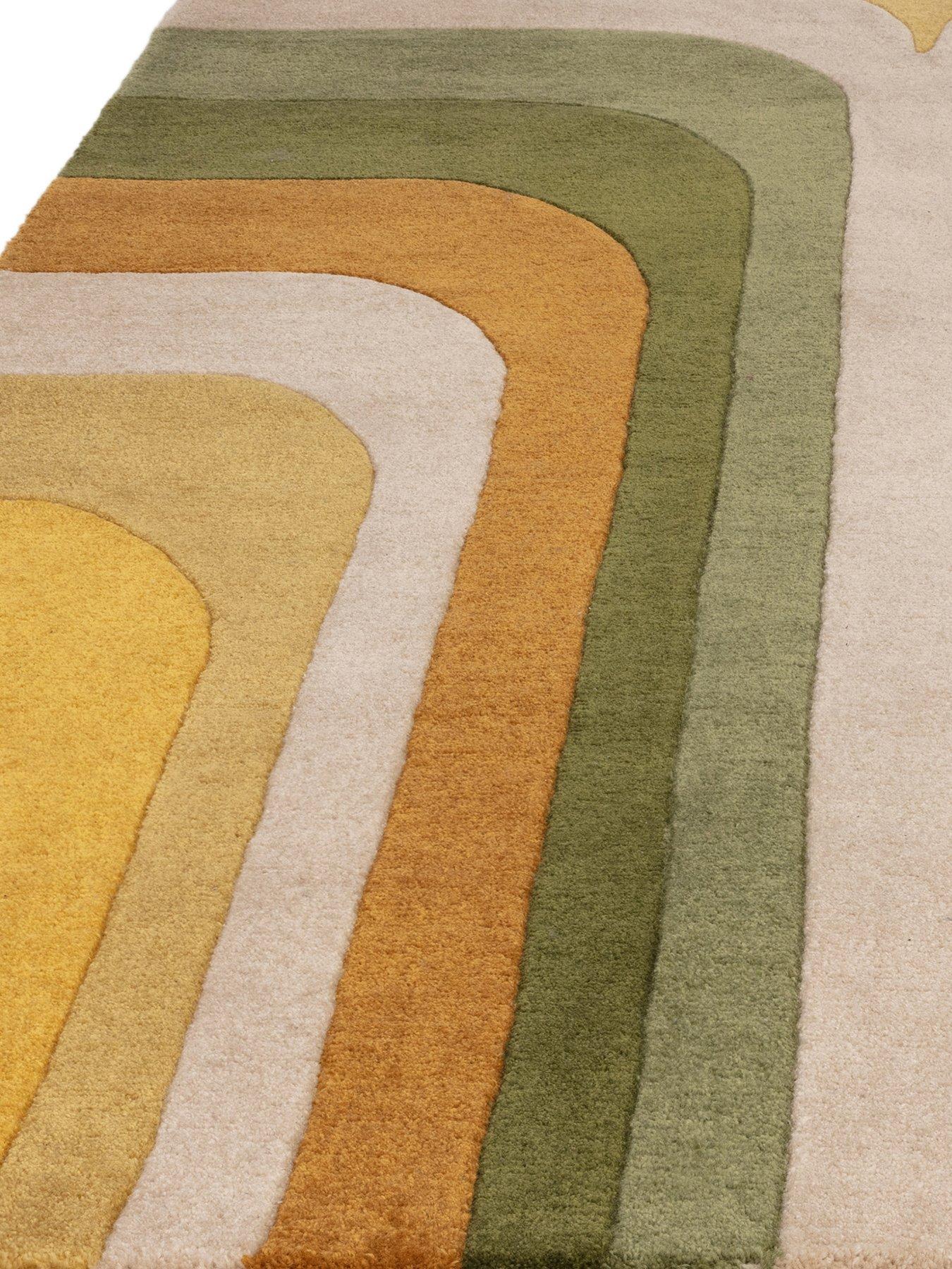 Image 3 of 6 of Asiatic Romy Retro Green Rug