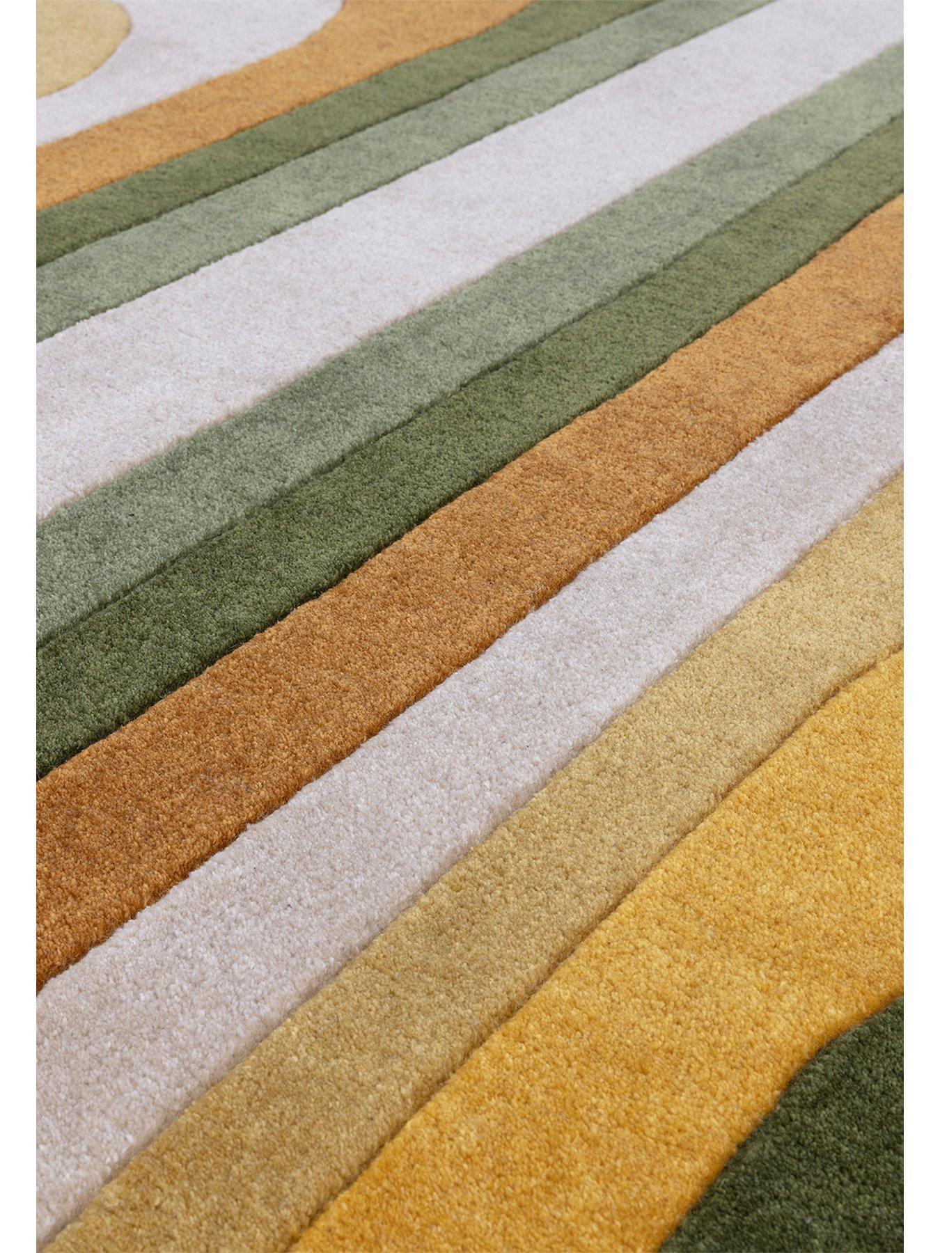 Image 5 of 6 of Asiatic Romy Retro Green Rug