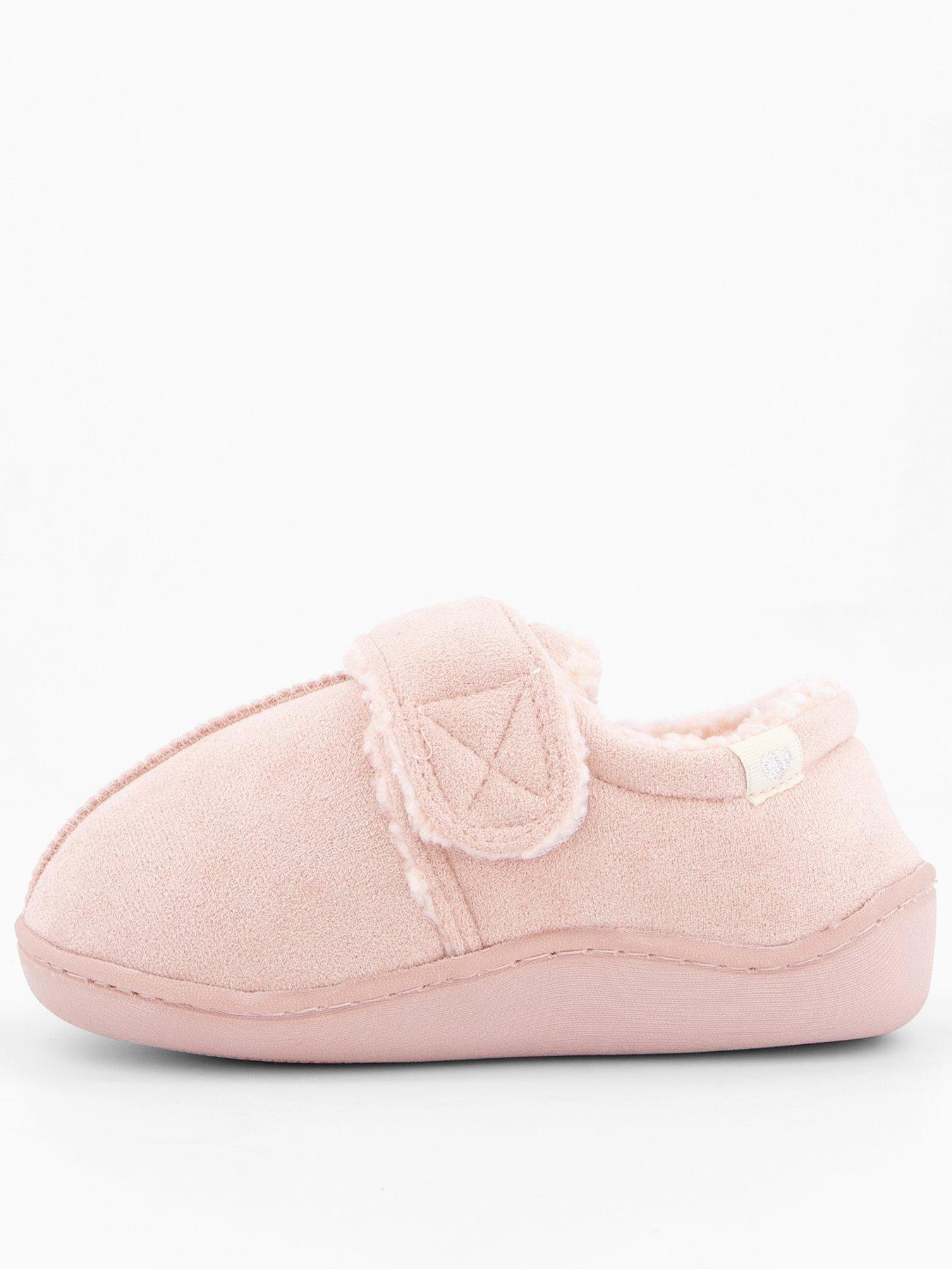 The Very Collection Younger Girls Touch Strap Slipper - Pink