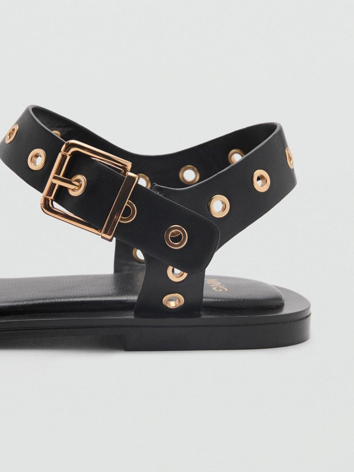 mango-sandal-with-die-cut-straps-blackback