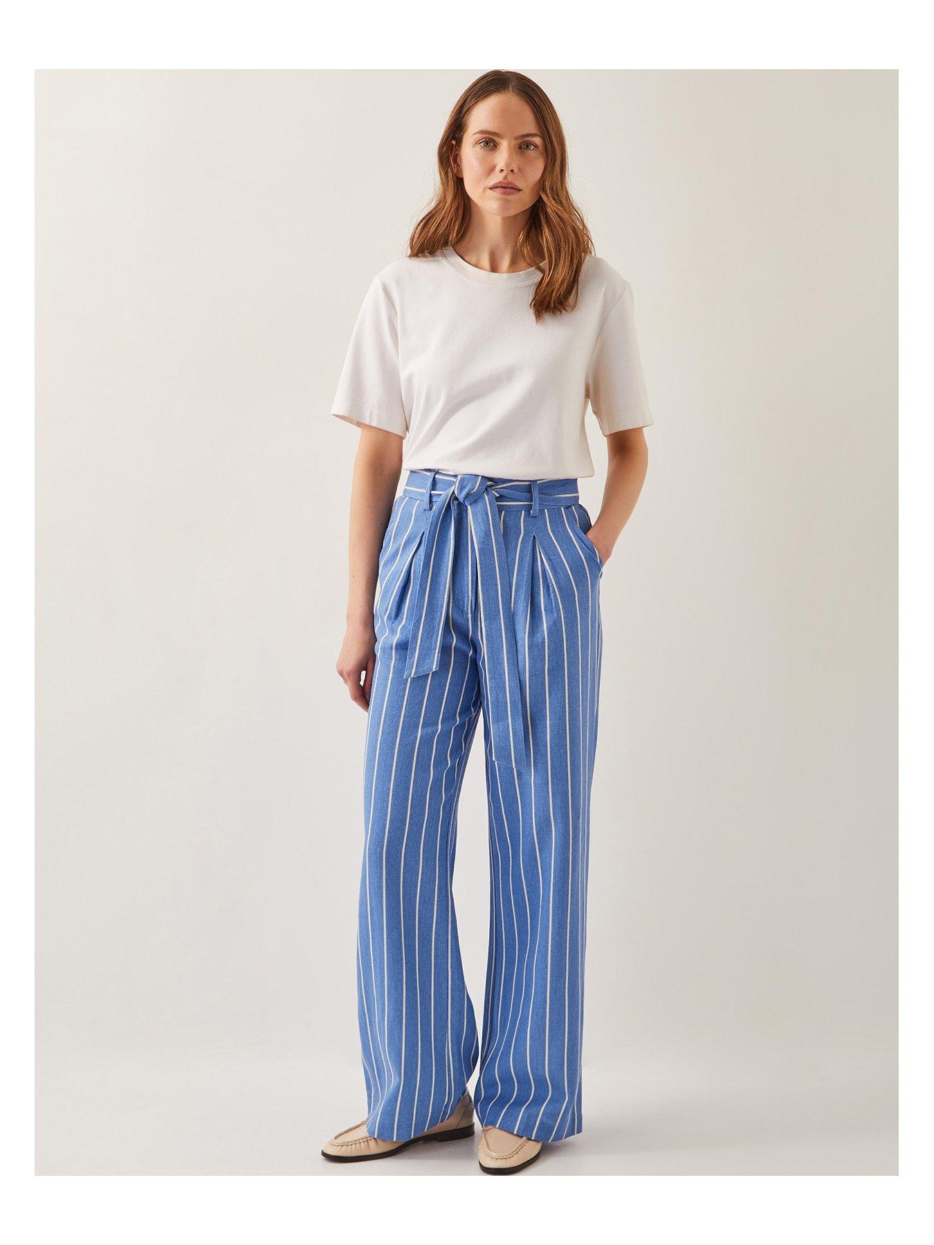 monsoon-susan-stripe-trousers-blueoutfit