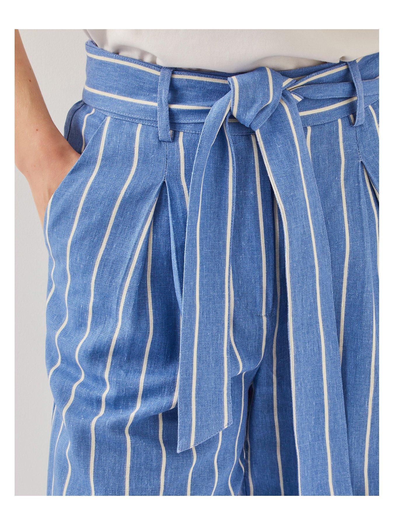 monsoon-susan-stripe-trousers-bluedetail