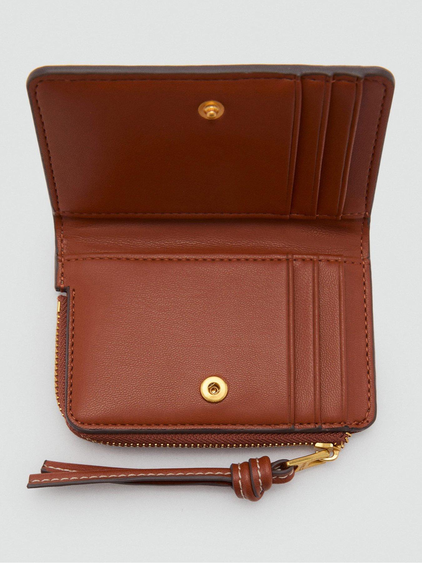 Image 3 of 3 of Mango Contrast Canvas Flap Wallet