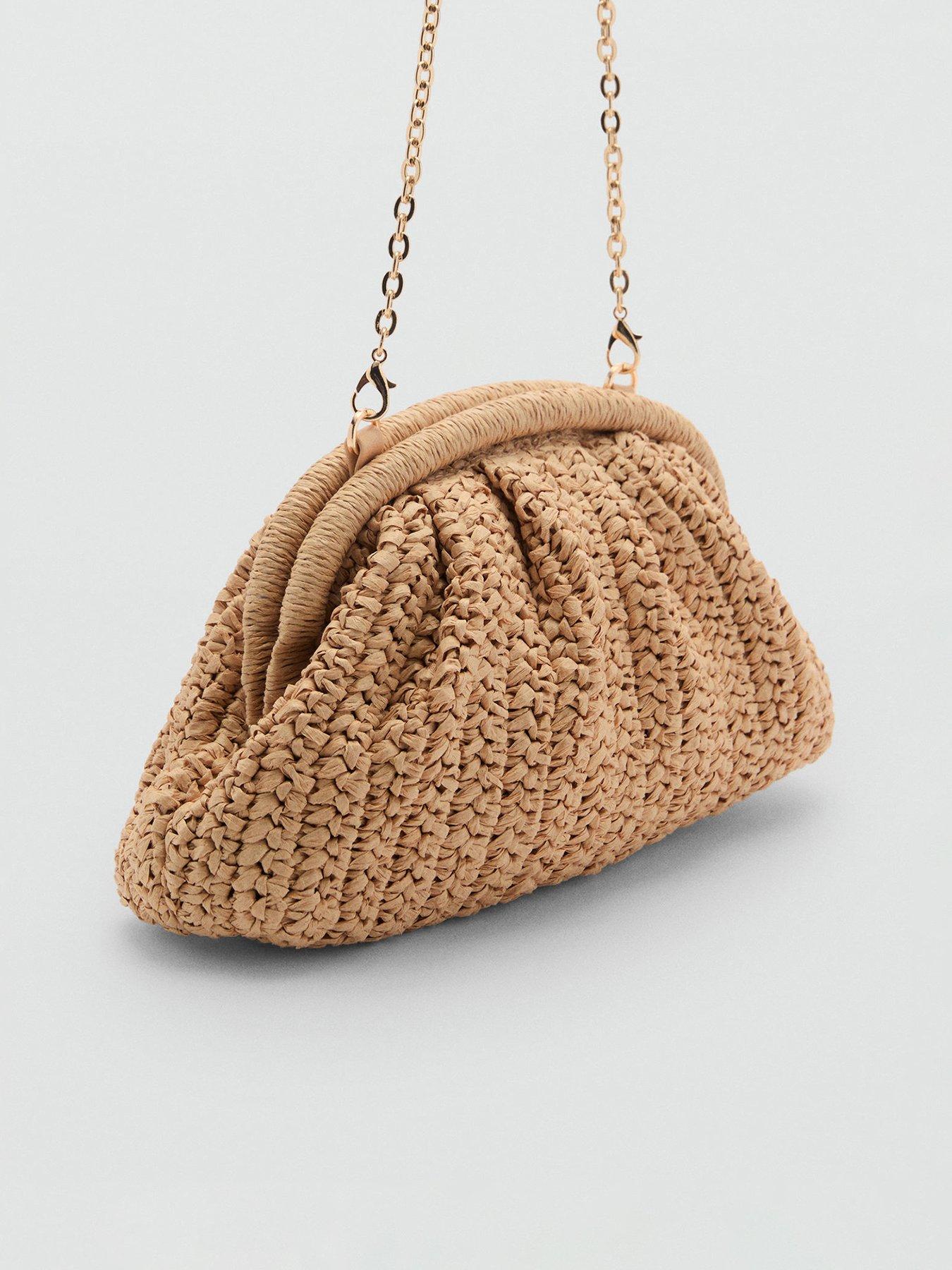 Image 2 of 4 of Mango Natural Fiber Clutch Bag