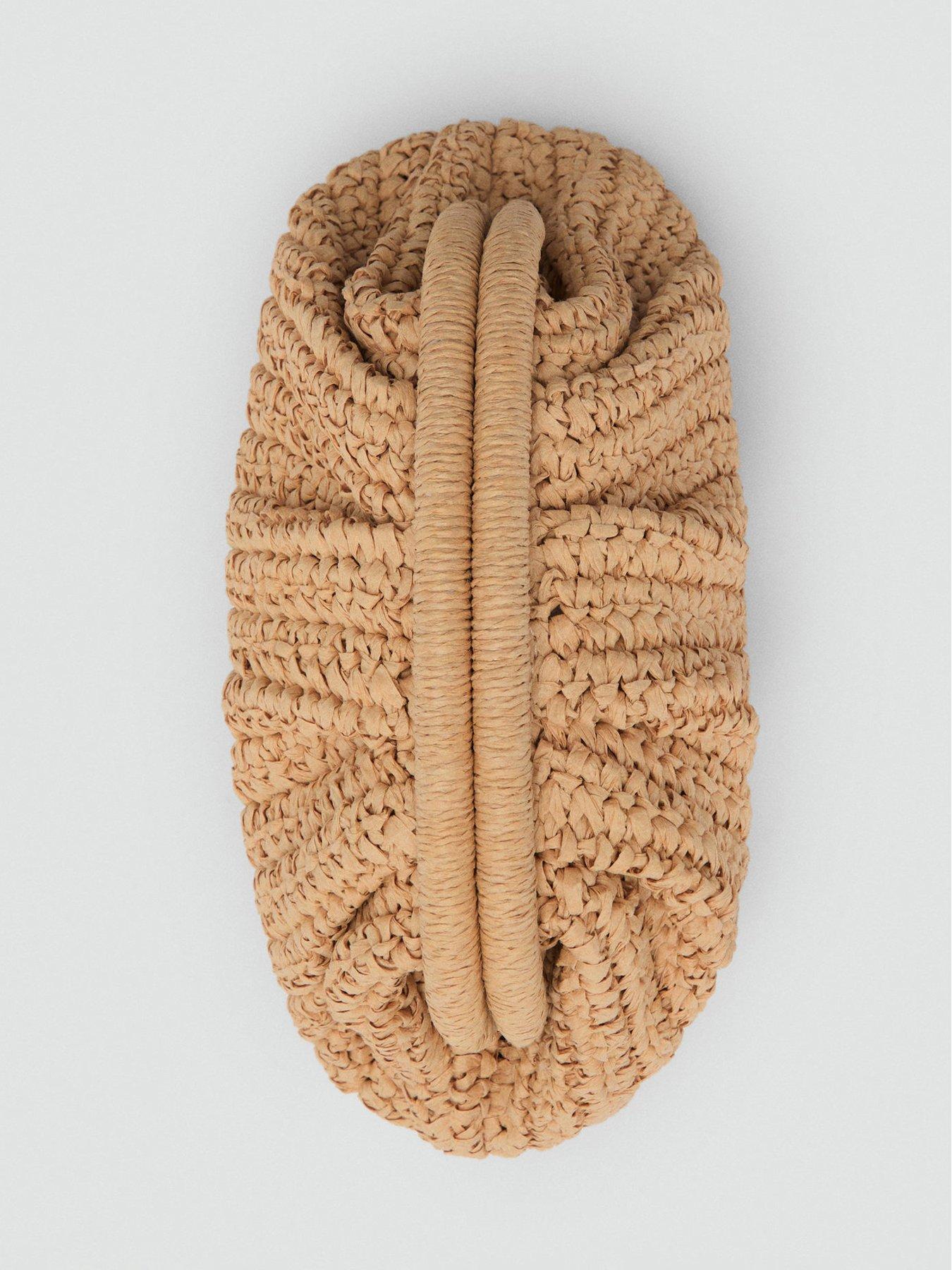 Image 3 of 4 of Mango Natural Fiber Clutch Bag