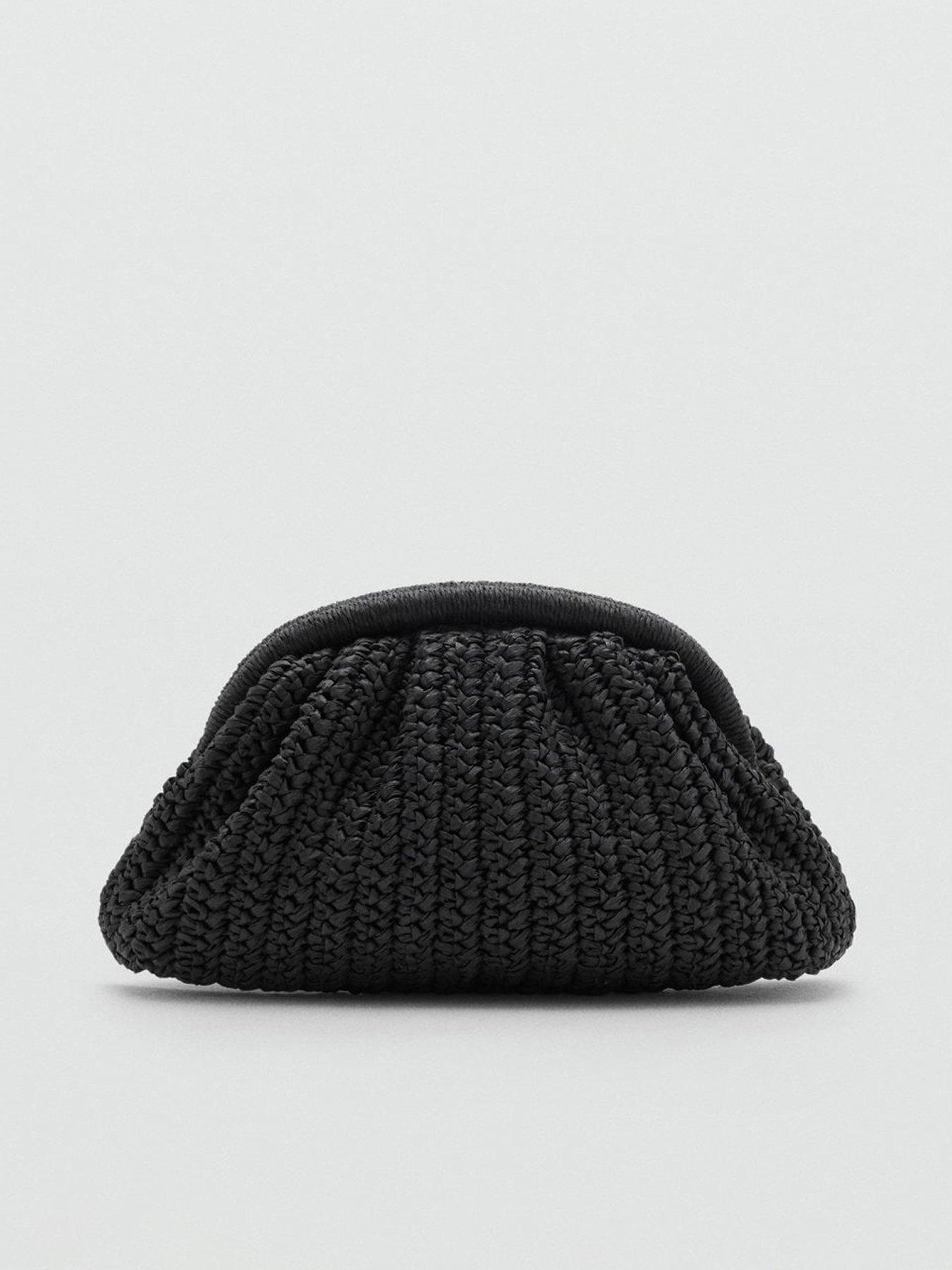 Image 1 of 4 of Mango Natural Fiber Clutch Bag