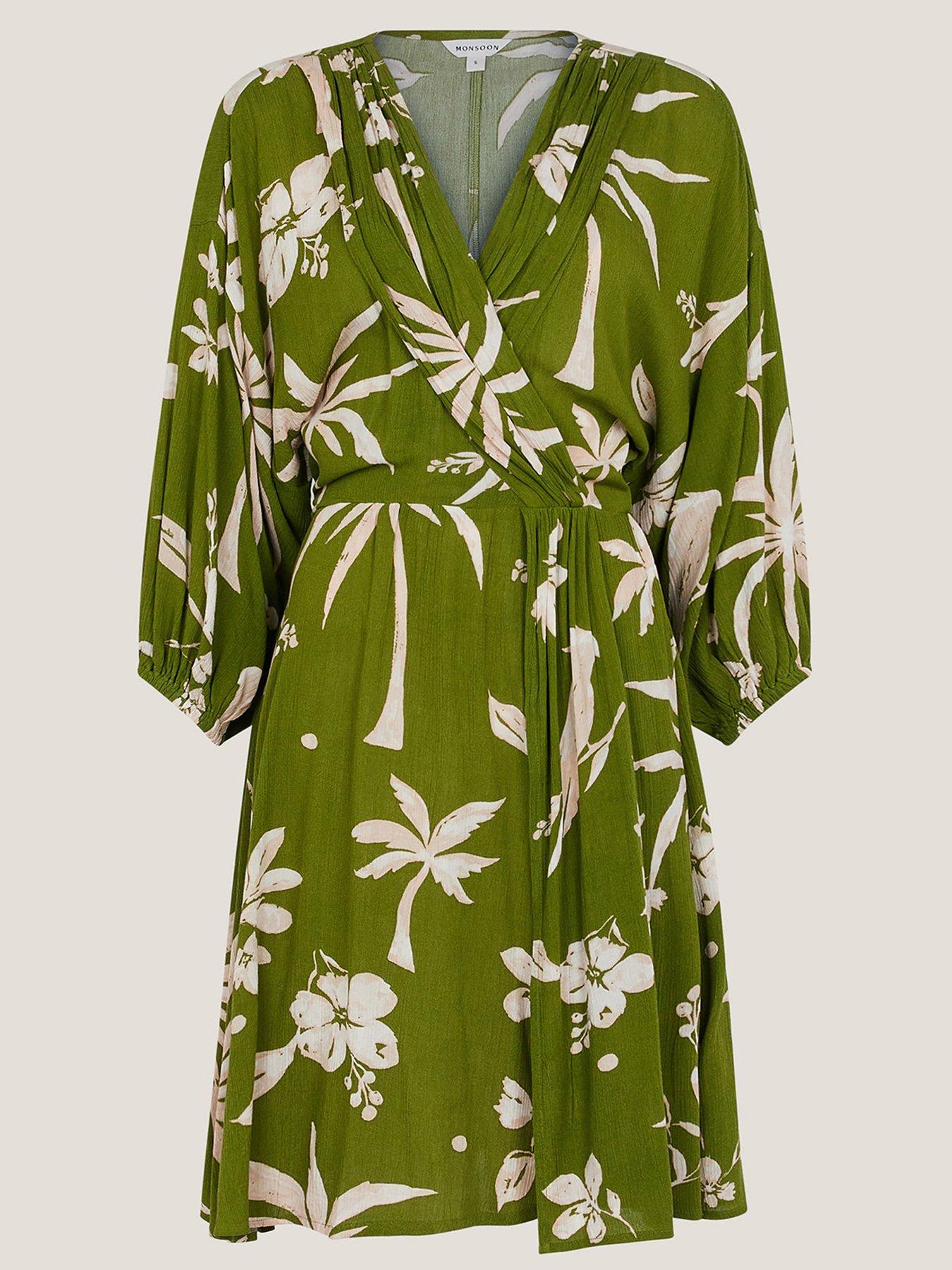 Image 3 of 5 of Monsoon Mariam Printed Dress - Green