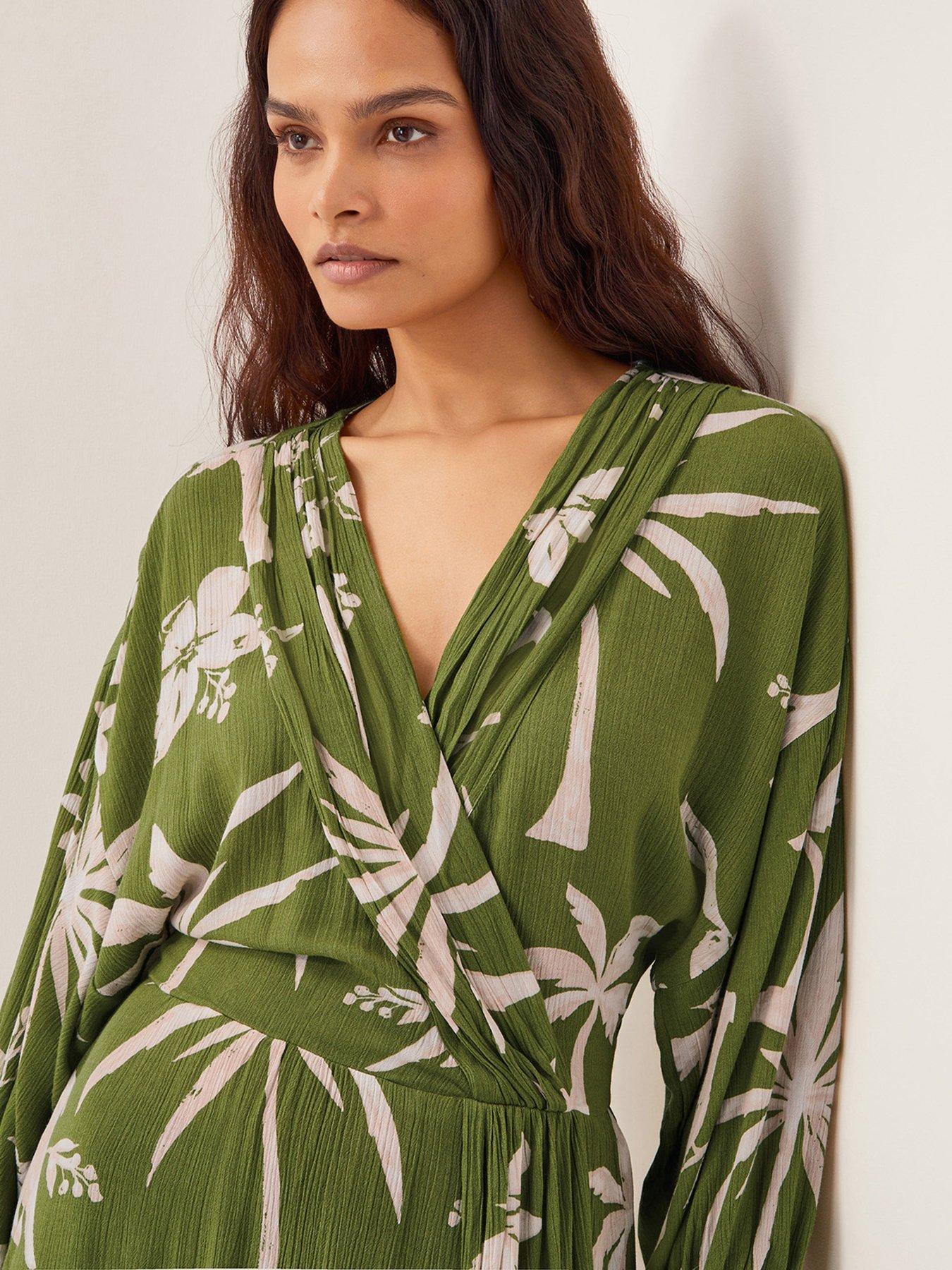 Image 5 of 5 of Monsoon Mariam Printed Dress - Green