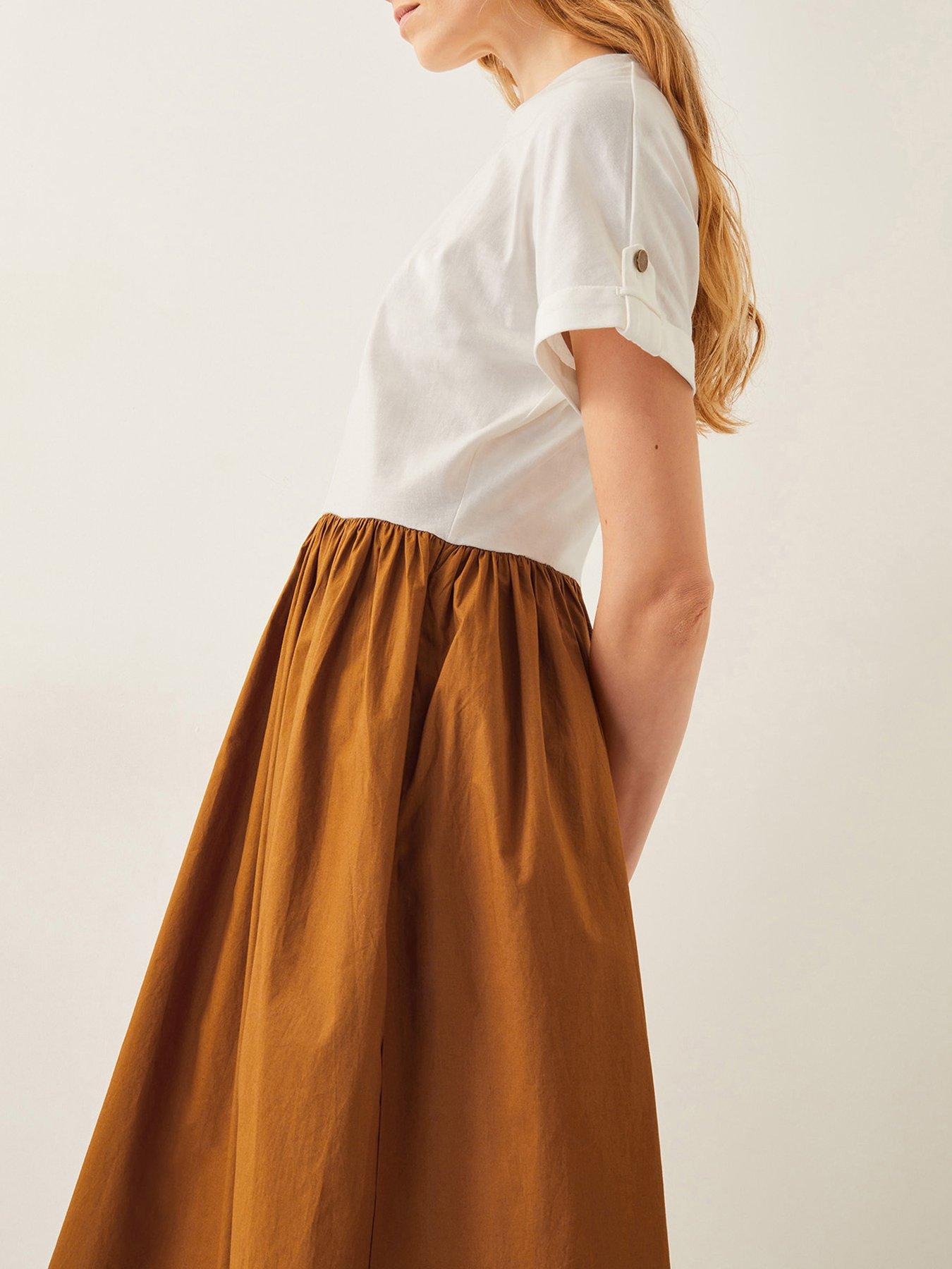 monsoon-cali-contrast-mix-dress-cameloutfit