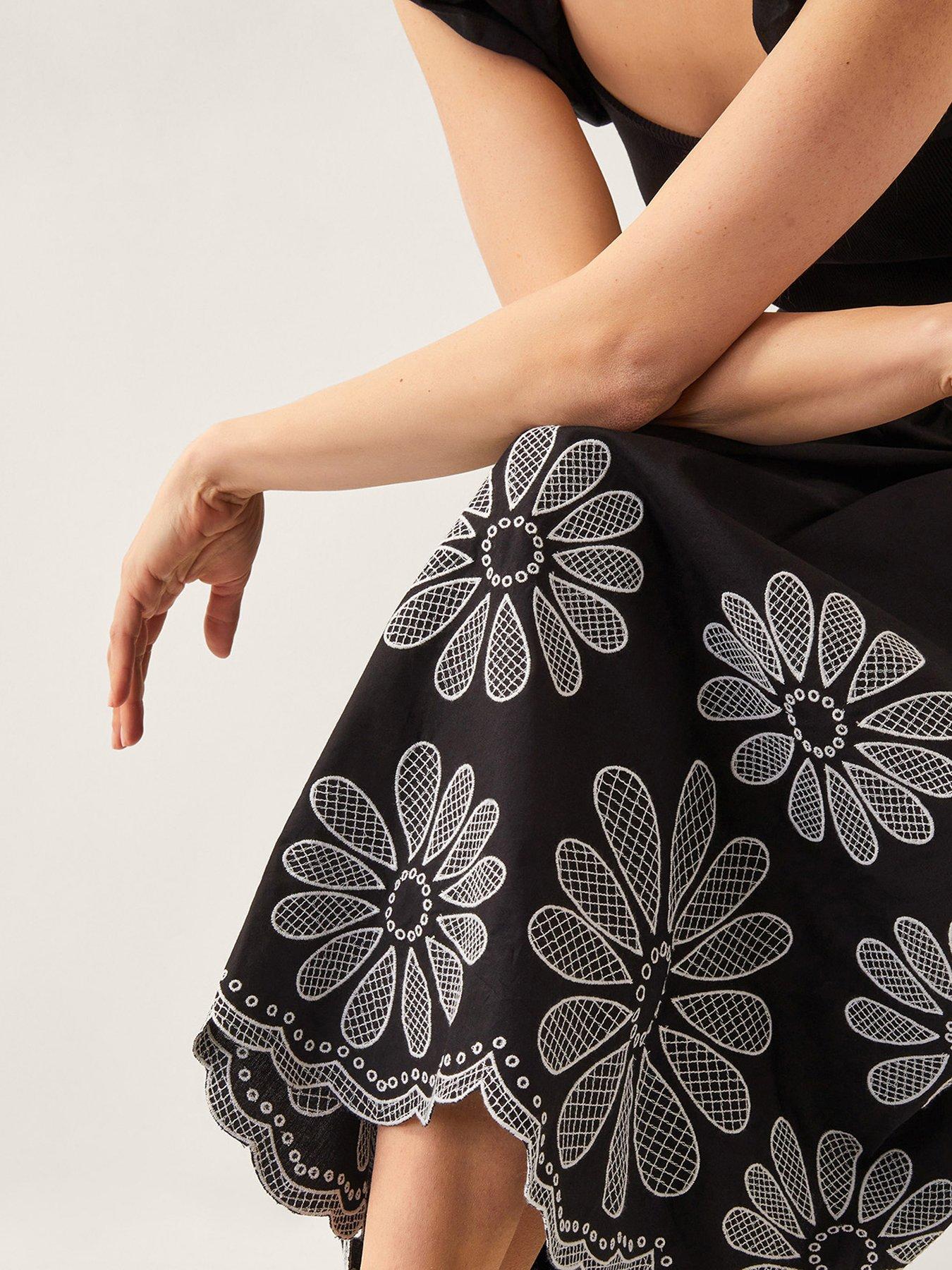 monsoon-ella-embellished-fabric-mix-dress-blackoutfit