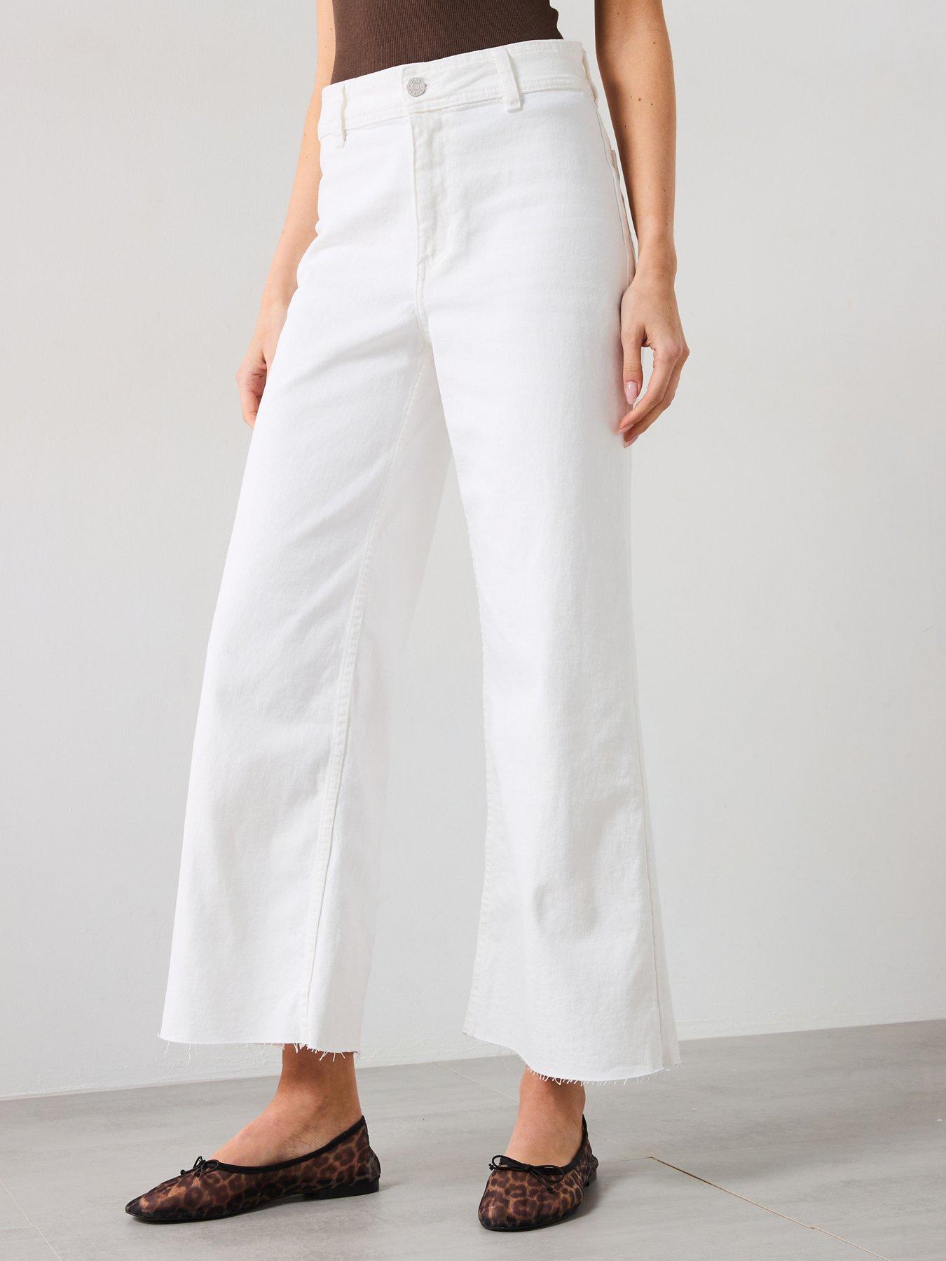 Image 1 of 6 of Mango Catherin Culotte High-rise Jeans