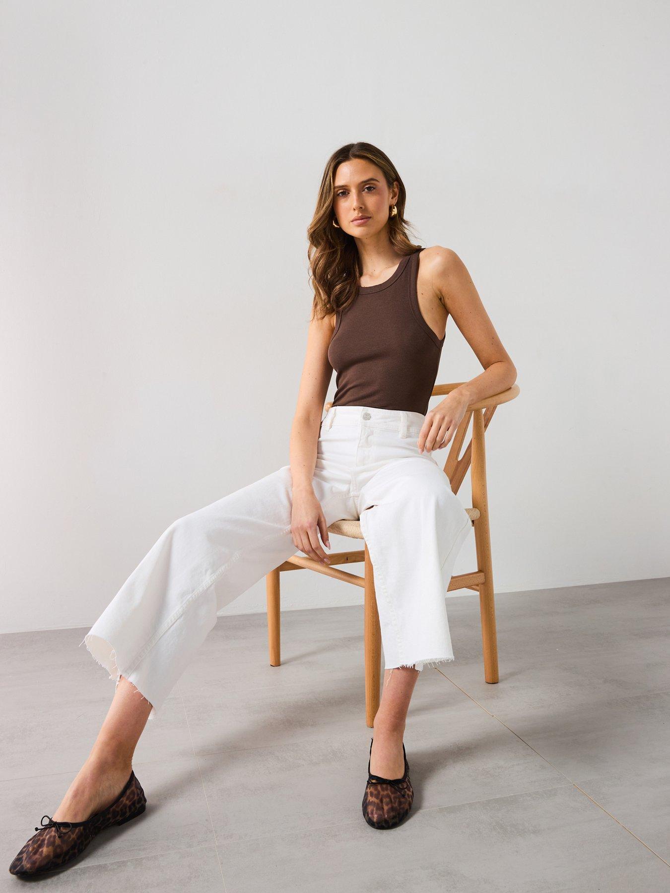 Image 4 of 6 of Mango Catherin Culotte High-rise Jeans