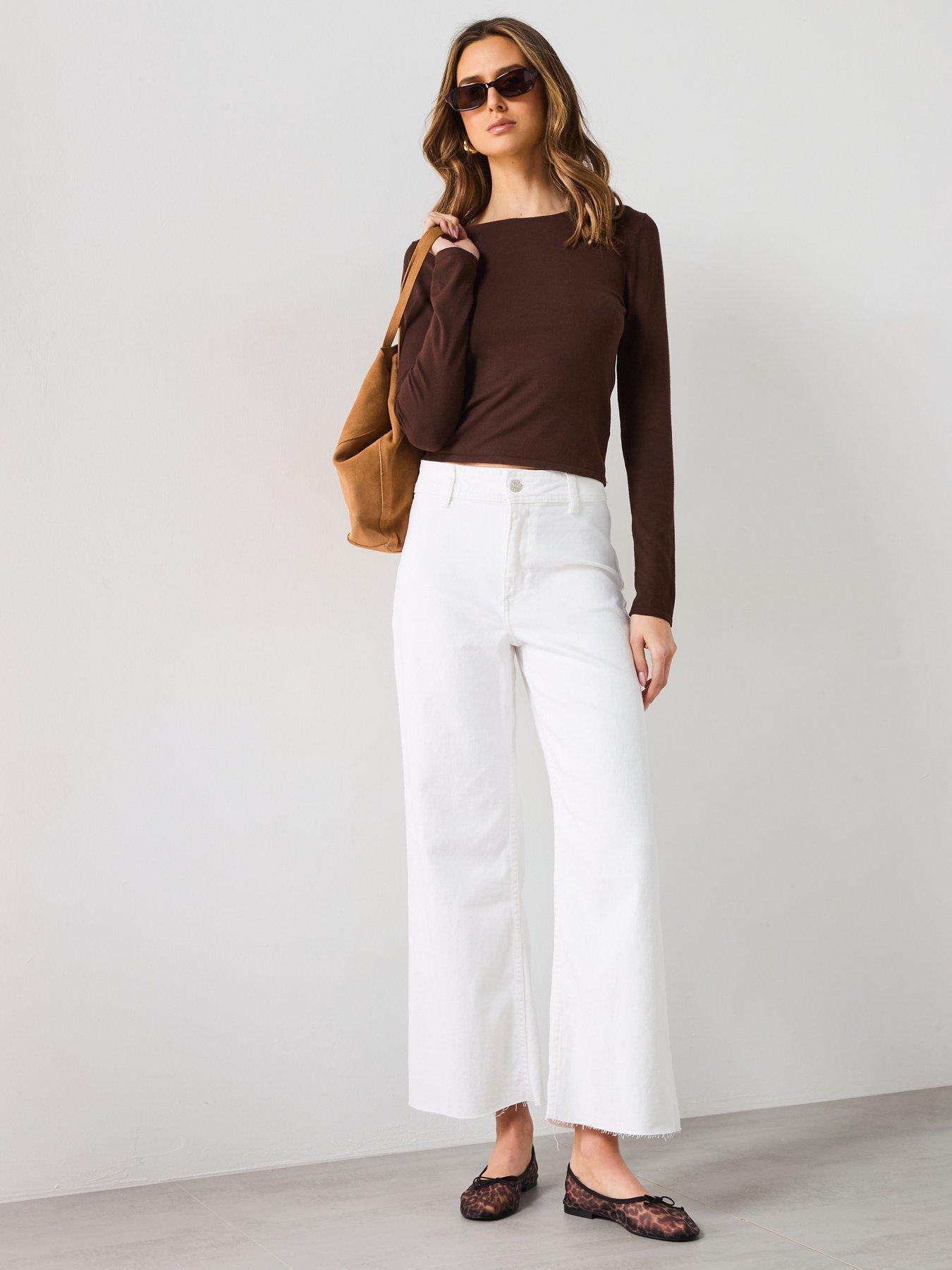Image 6 of 6 of Mango Catherin Culotte High-rise Jeans