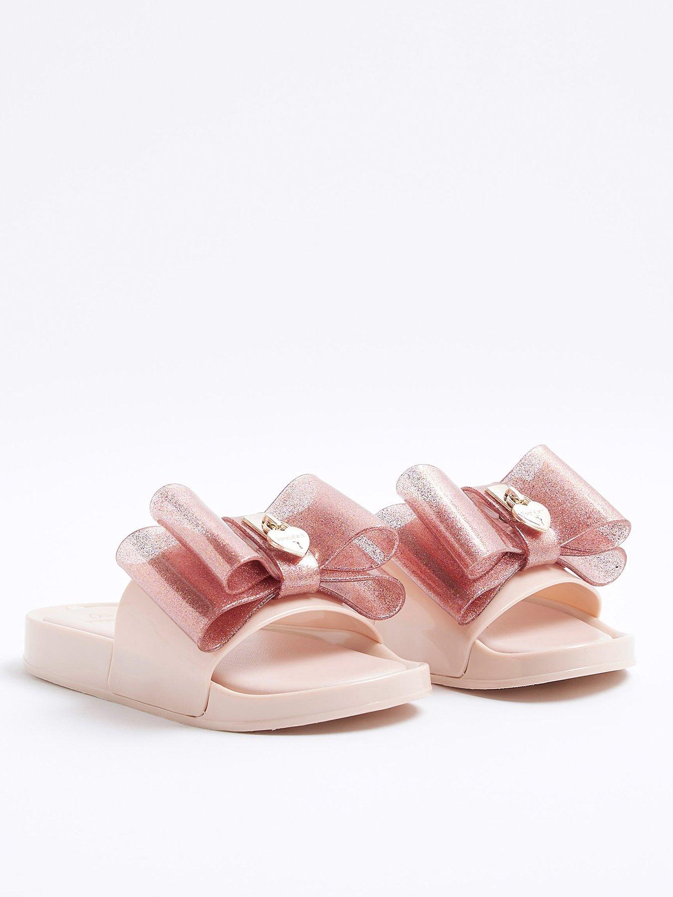 river-island-girls-bow-sliders-pinkstillFront