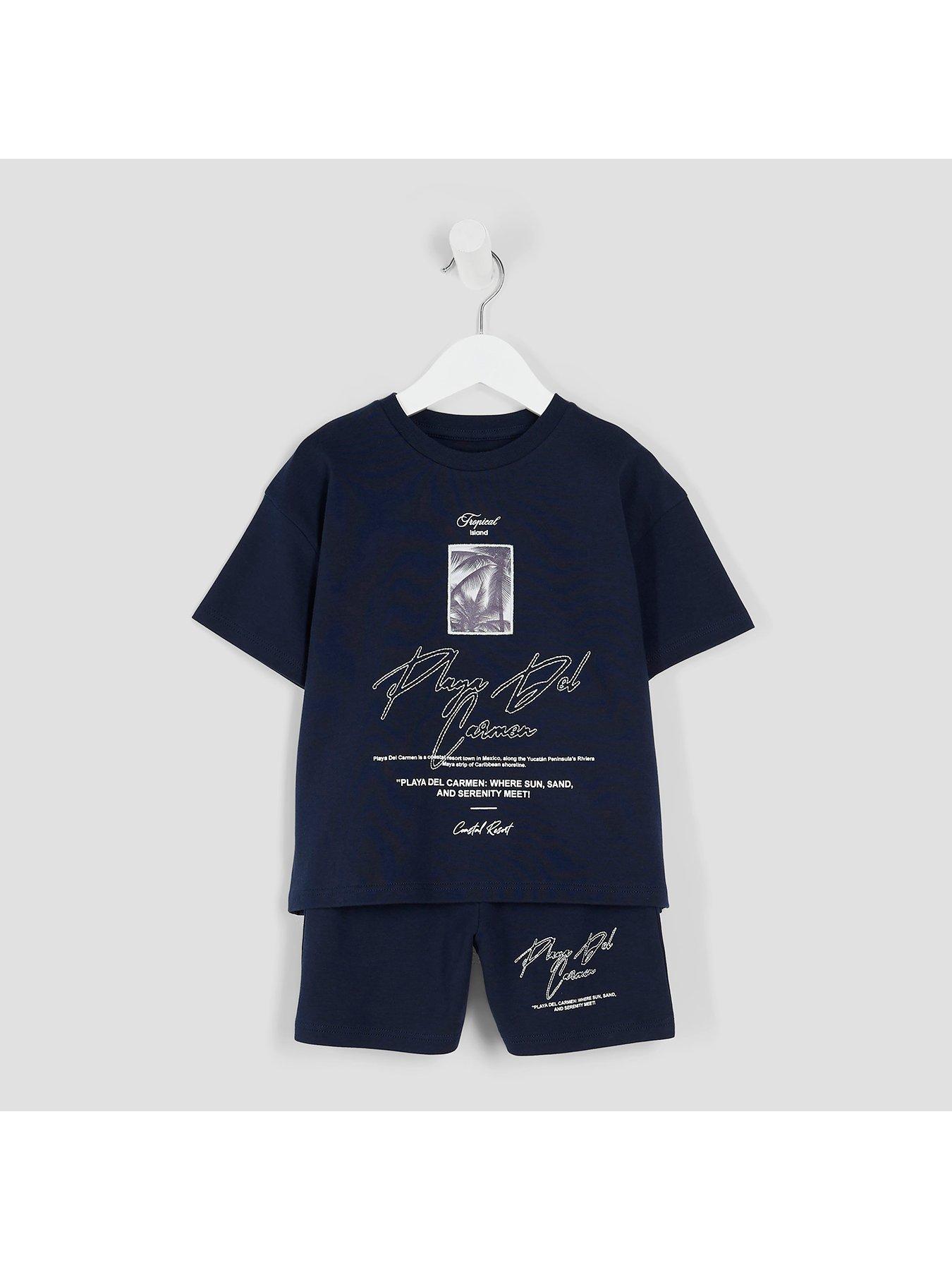 river-island-mini-boy-palm-tree-patch-t-shirt-and-shorts-set-navyoutfit