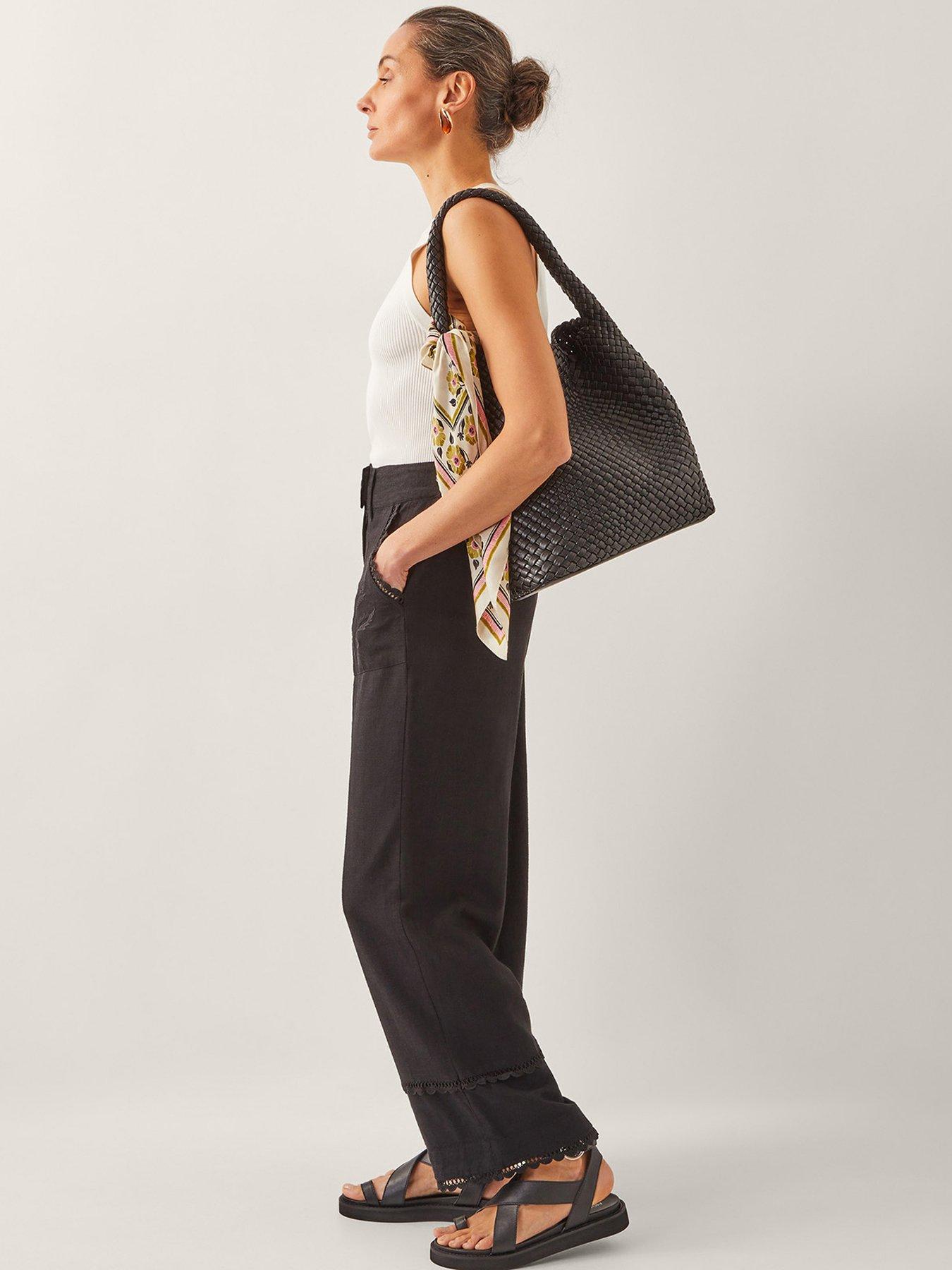 Image 4 of 6 of Monsoon Hayley Embellished Trousers - Black
