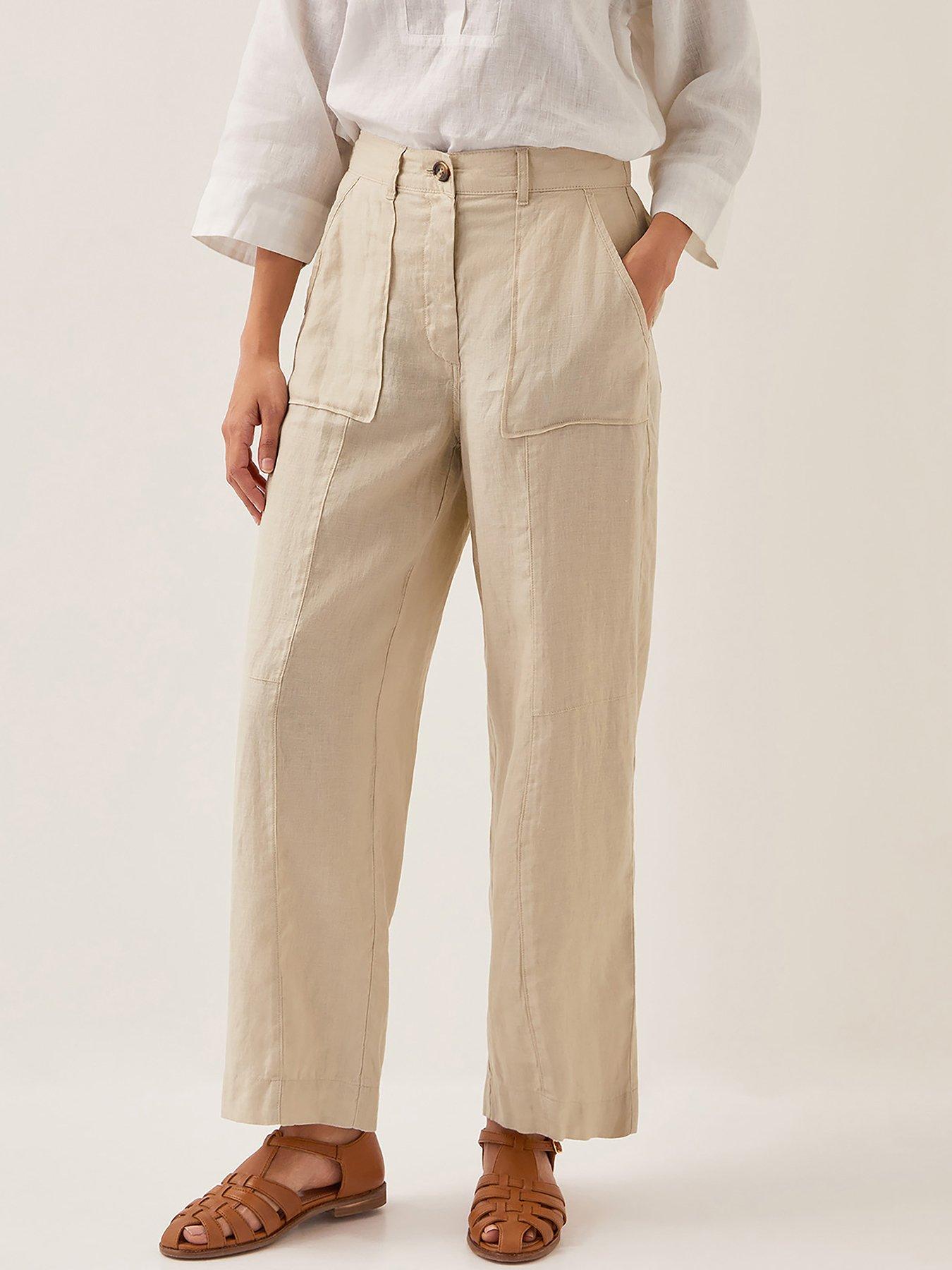 Image 1 of 4 of Monsoon Jolie Linen Shirt - Natural