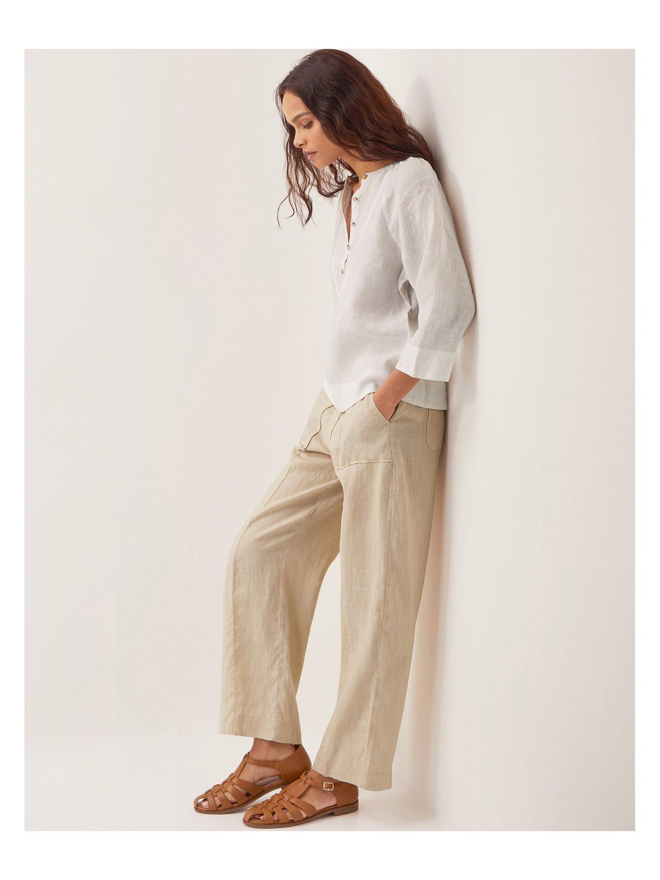 Image 3 of 4 of Monsoon Jolie Linen Shirt - Natural