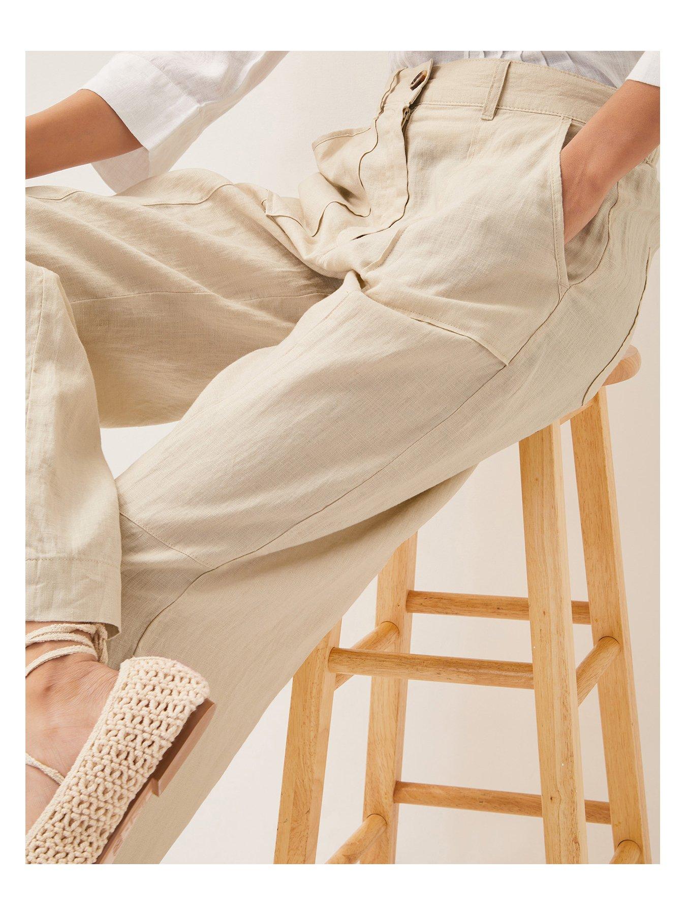 Image 4 of 4 of Monsoon Jolie Linen Shirt - Natural