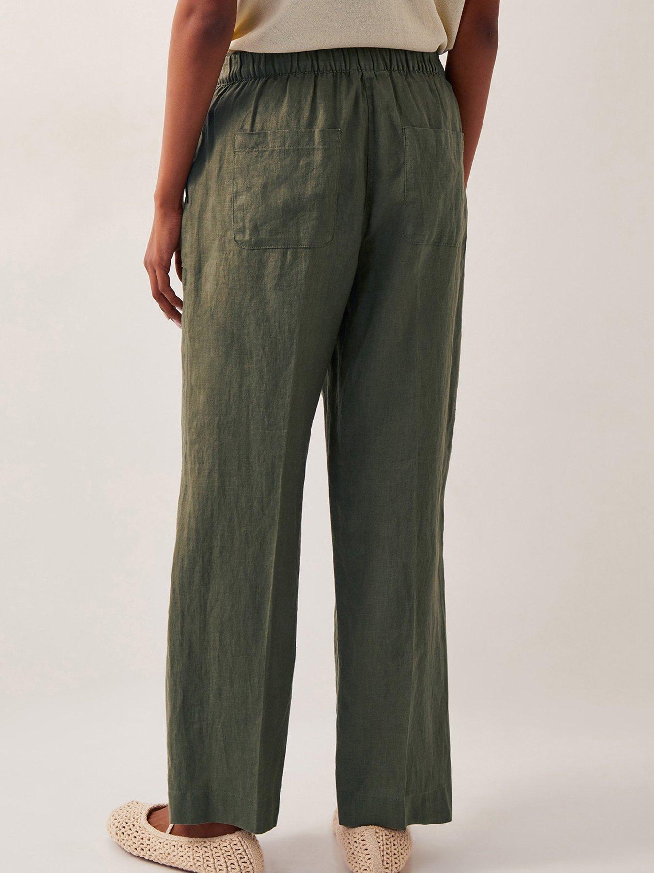 Image 2 of 4 of Monsoon Jolie Linen Shirt - Khaki