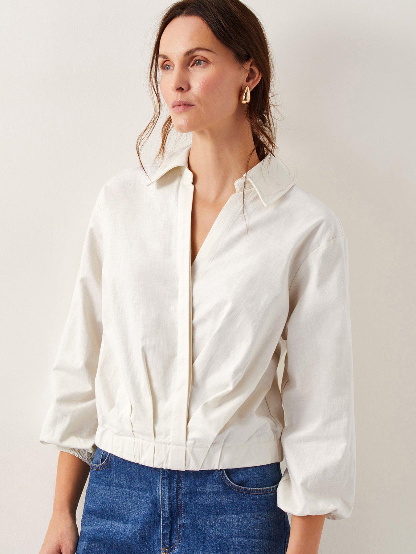 Image of Monsoon Mika Wrap Blouse - Ivory
