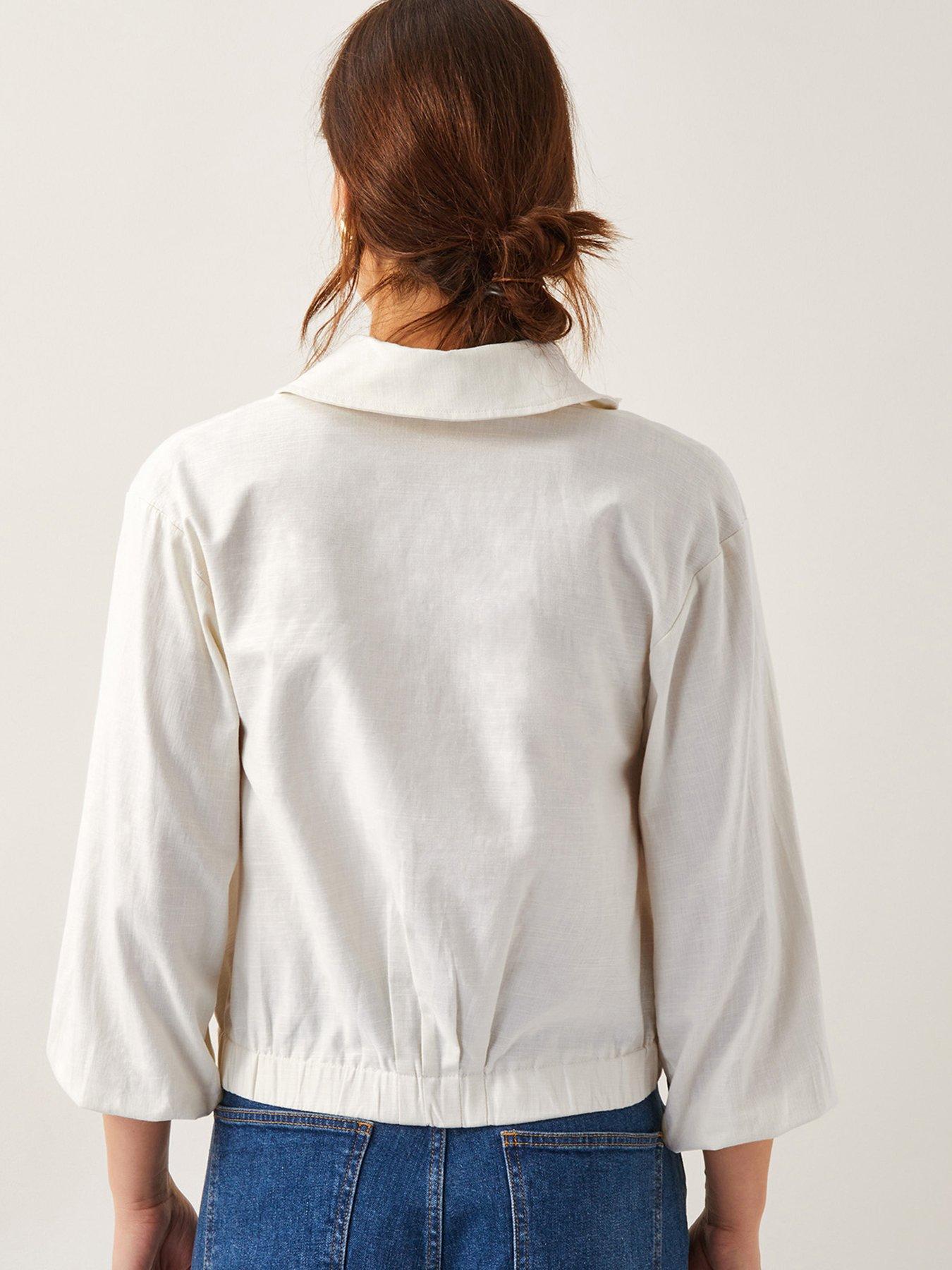 Image 2 of 4 of Monsoon Mika Wrap Blouse - Ivory
