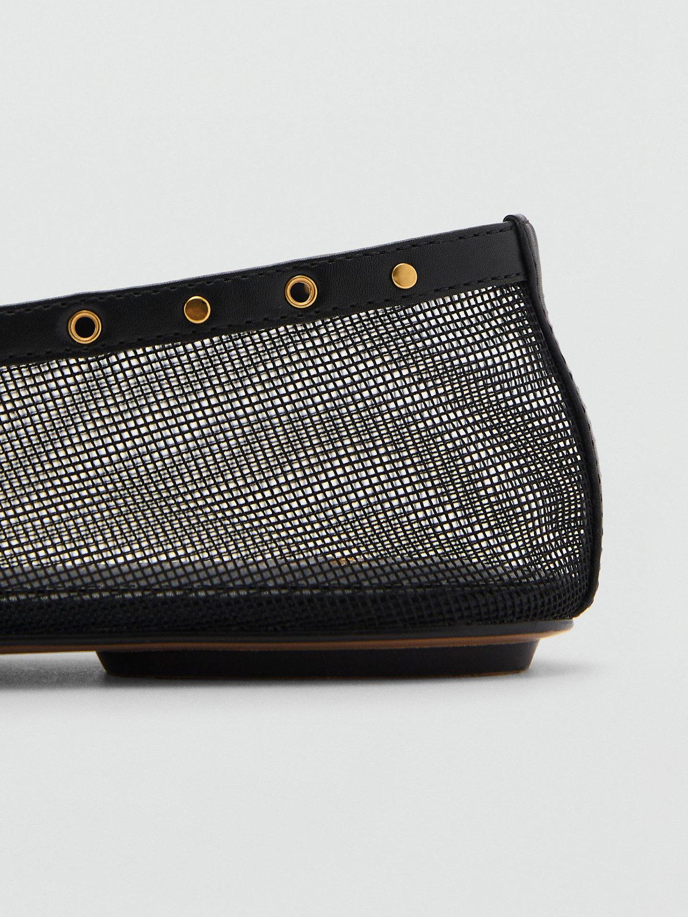 mango-mesh-ballerina-flats-with-die-cut-details-blackback