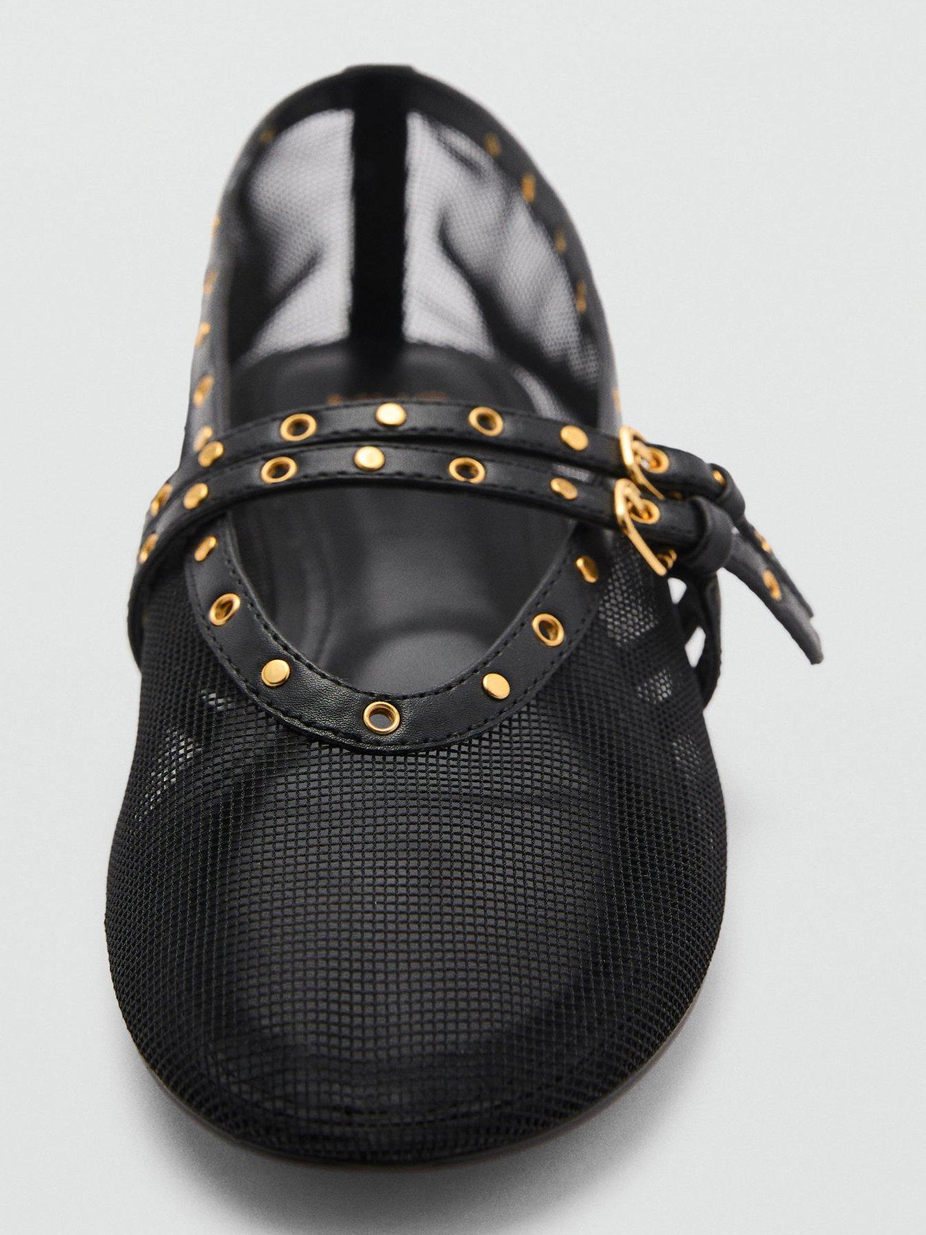 mango-mesh-ballerina-flats-with-die-cut-details-blackdetail