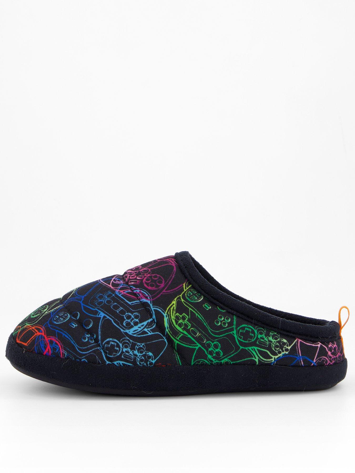 the-very-collection-boys-gaming-mule-slipper-black