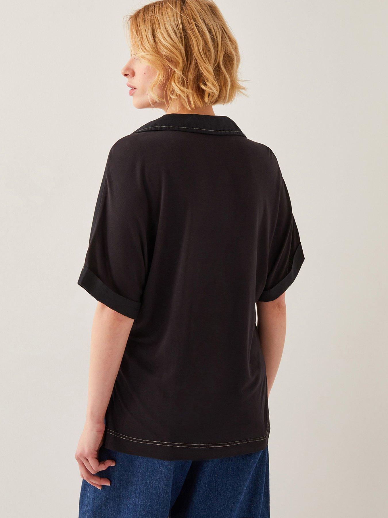 monsoon-feyn-fabric-mix-top-blackstillFront