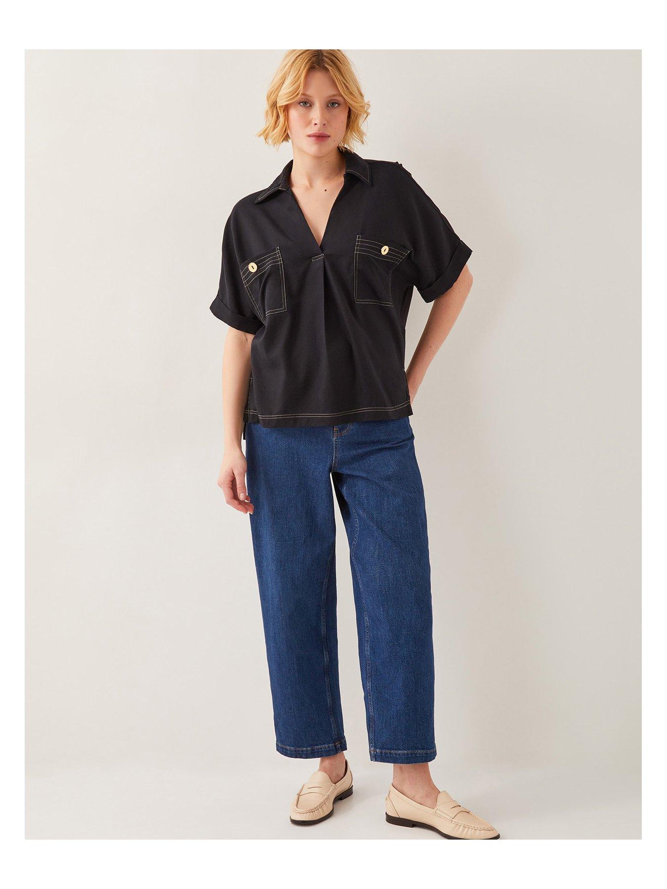 monsoon-feyn-fabric-mix-top-blackoutfit
