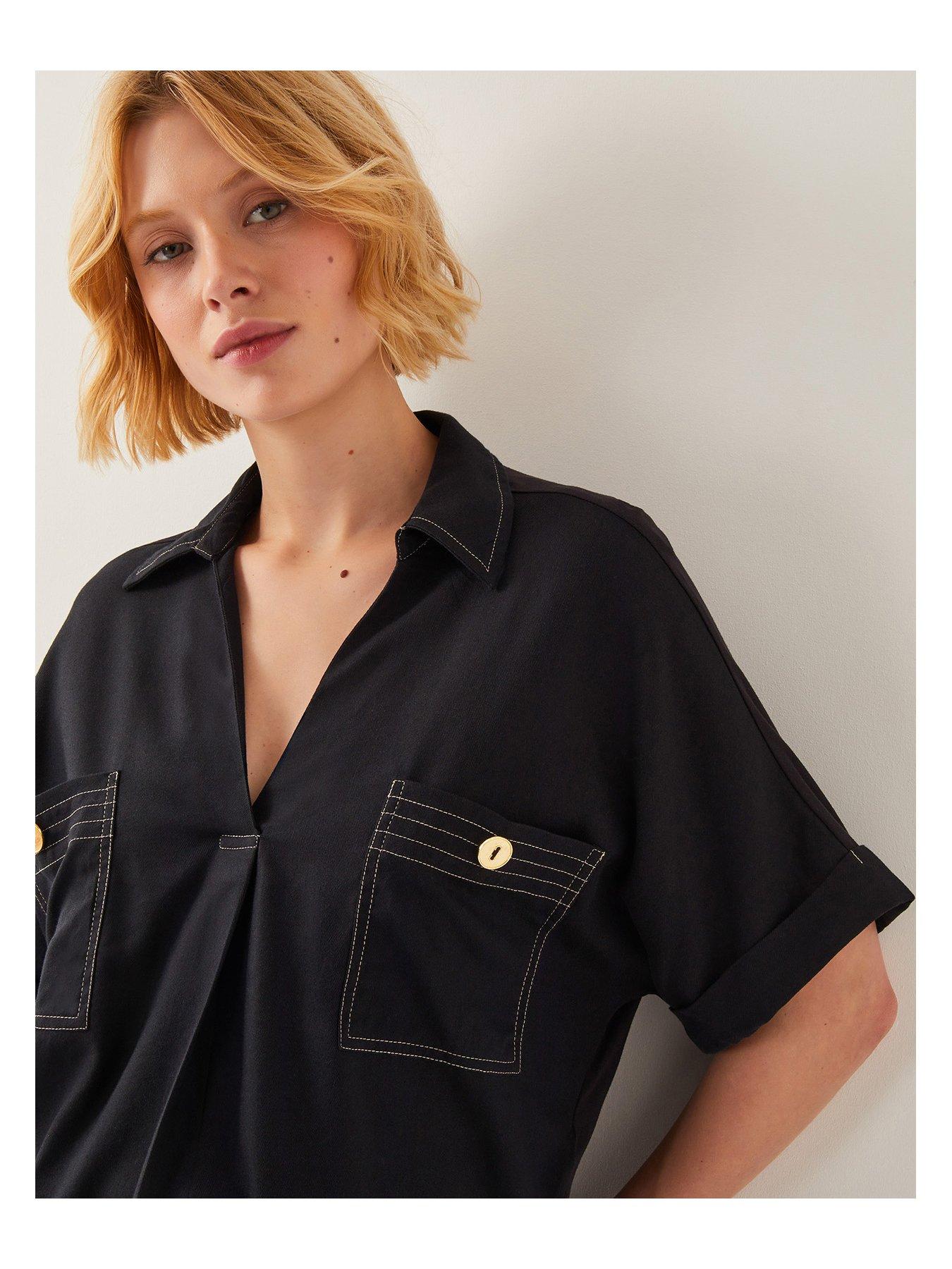 monsoon-feyn-fabric-mix-top-blackdetail